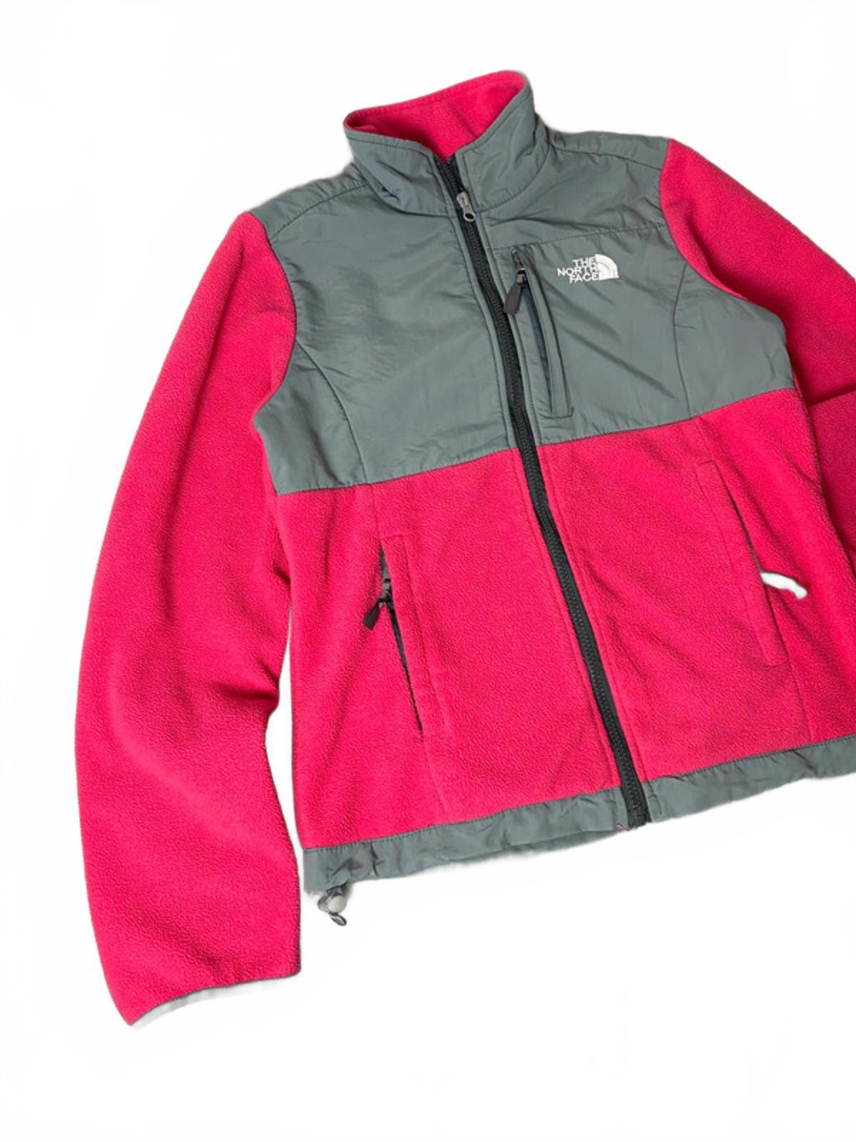The North Face Women’s Denali Fleece Jacket Pink/Grey M Full Zip Outdoor