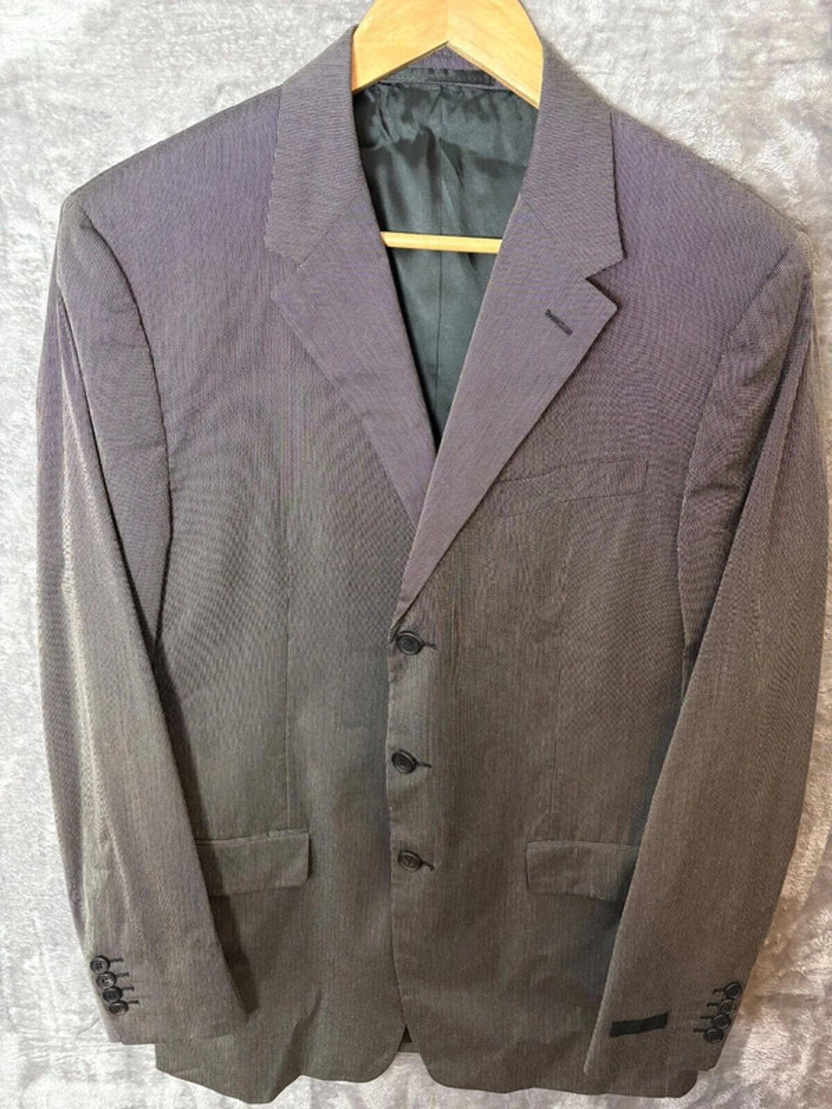 Prada Men’s Classic Suit Grey Size 54R UK 44R Wool Jacket & Trousers VG Conditio