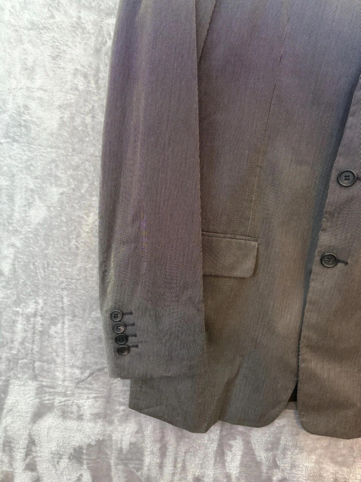 Prada Men’s Classic Suit Grey Size 54R UK 44R Wool Jacket & Trousers VG Conditio