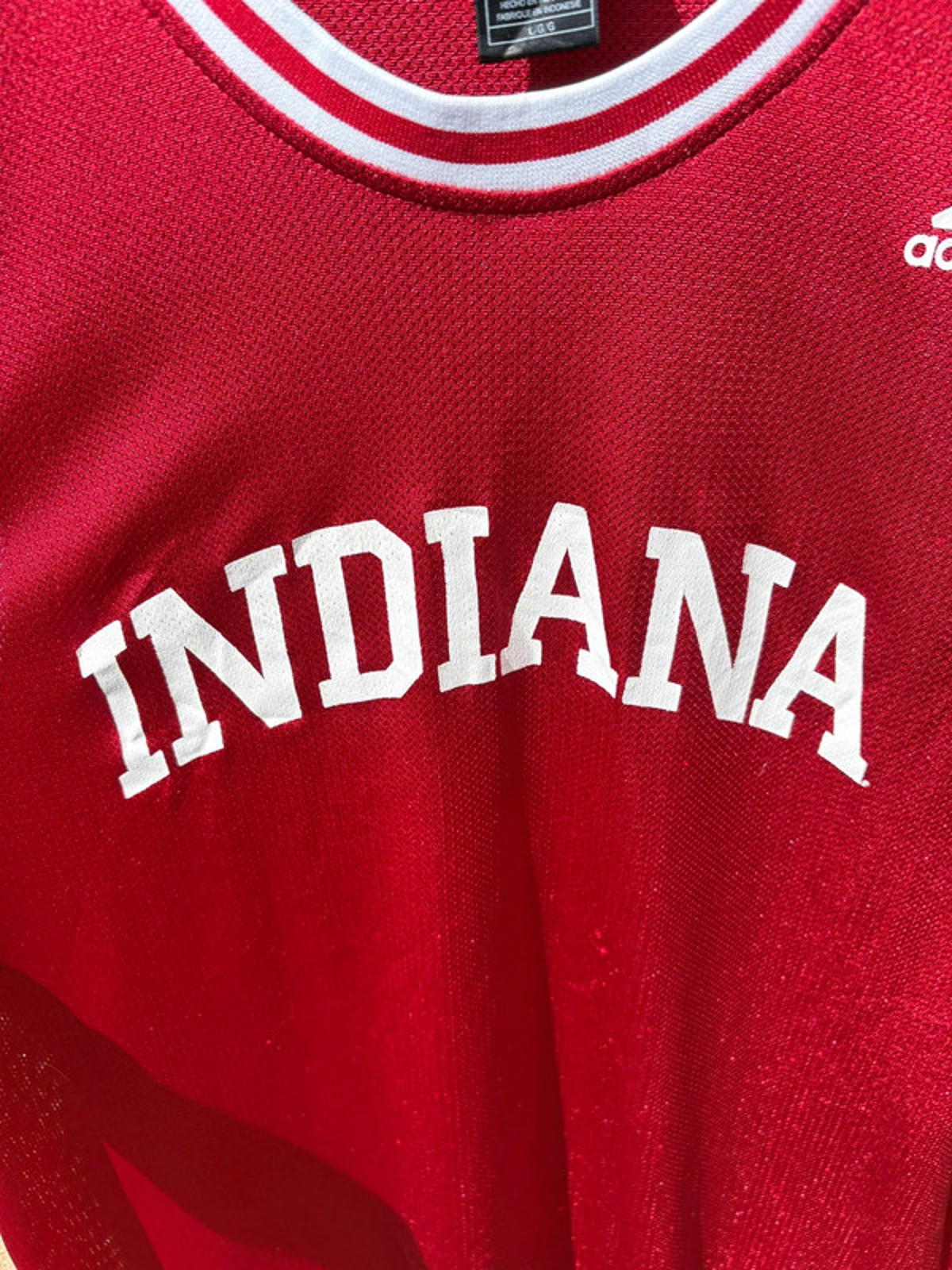Adidas Indiana Hoosiers College Basketball Jersey Red Men’s Size L
