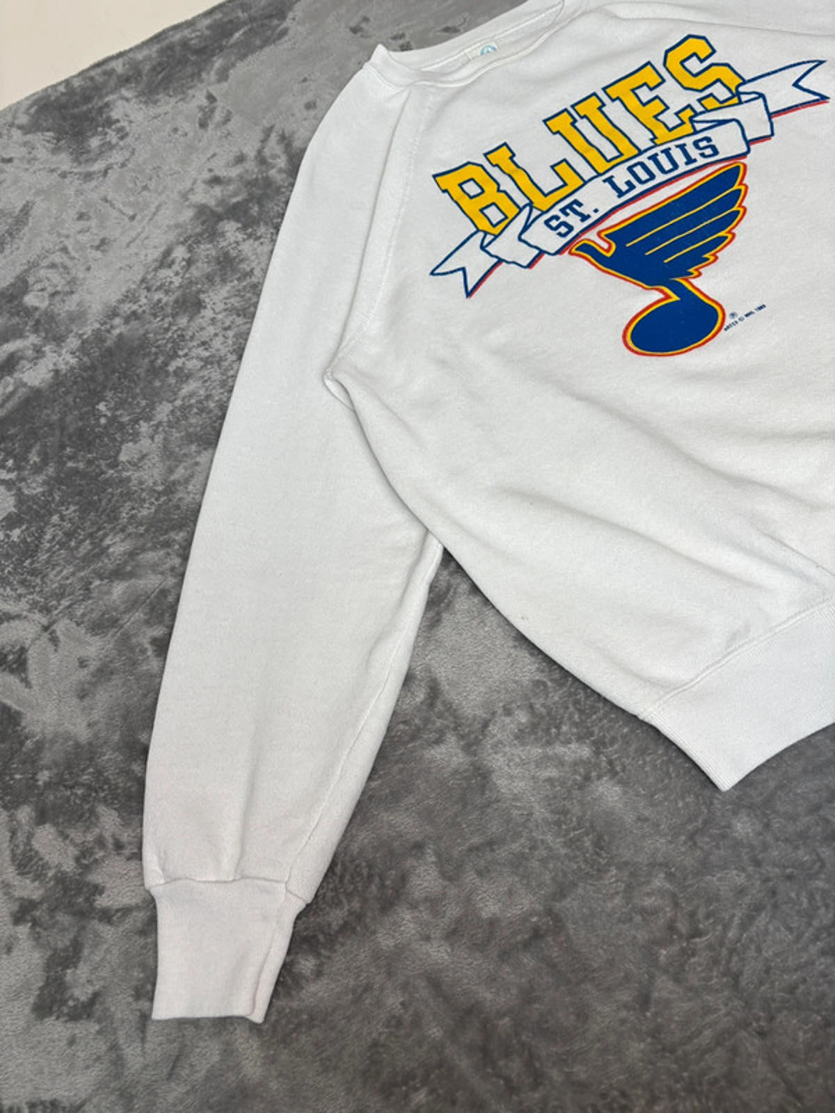 Vintage 1989 St. Louis Blues NHL Sweatshirt Artex Size L USA Made