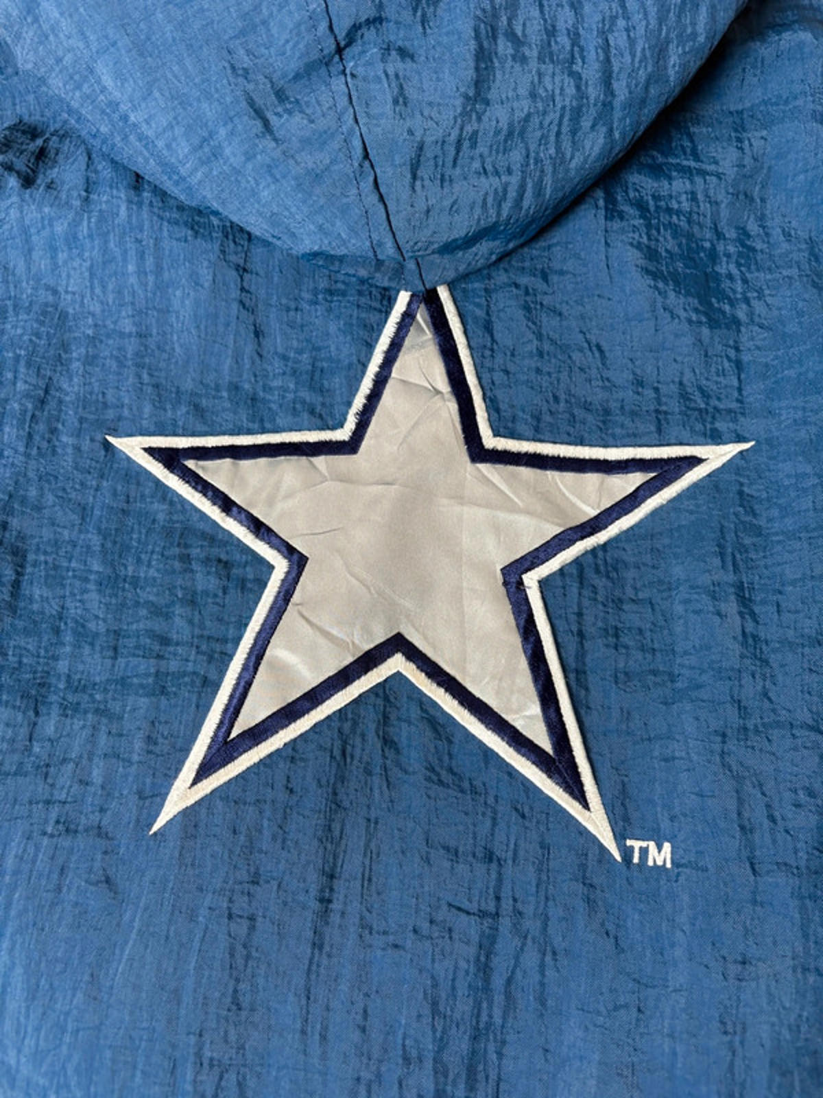Vintage Dallas Cowboys NFL Starter Pullover Jacket (L) 90s Embroidered Logo Blue
