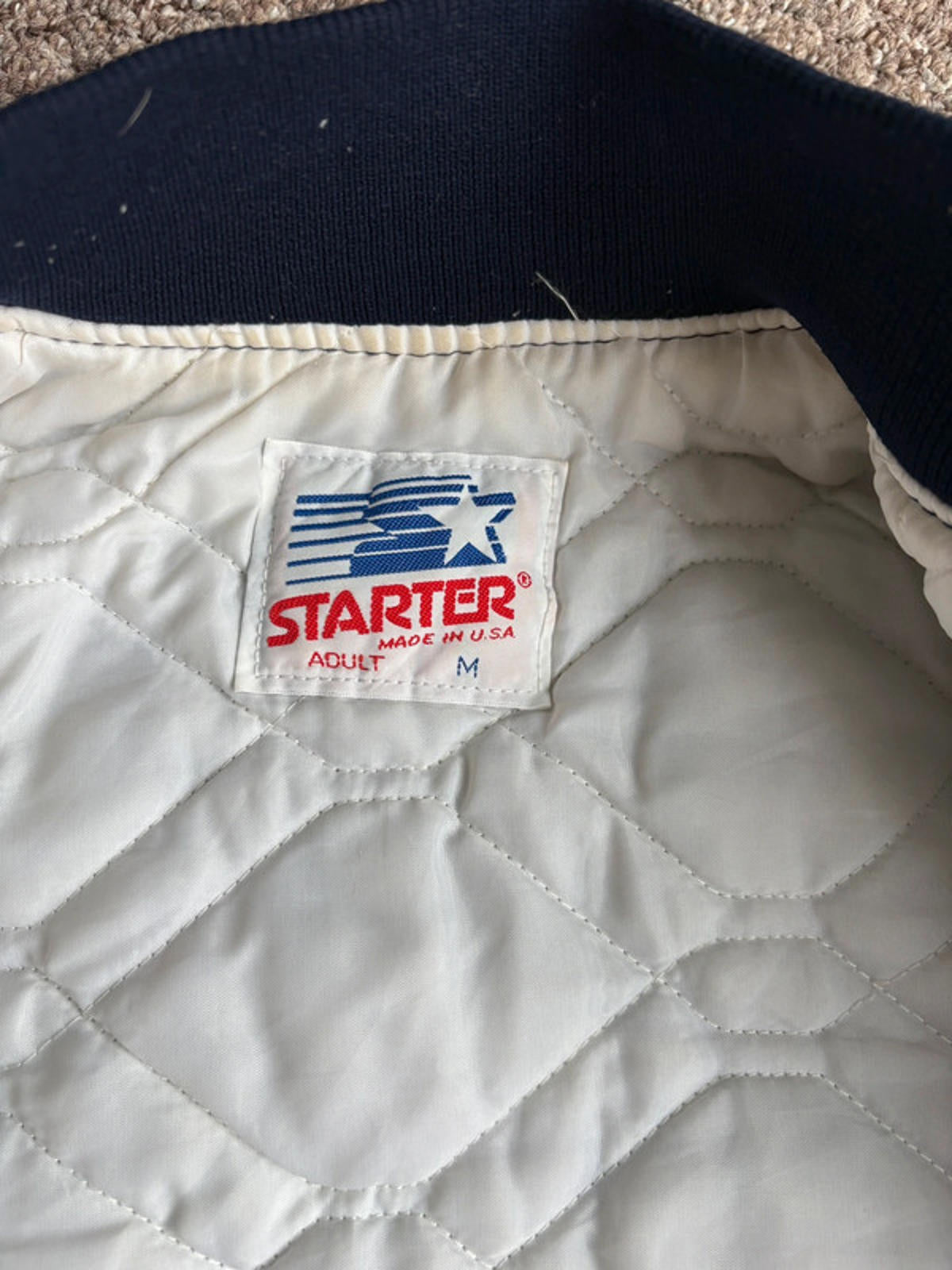 Starter Georgetown Hoyas Satin Varsity Jacket Vintage 80s Men’s (M) USA Made