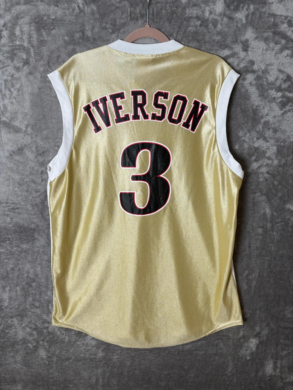 Vintage 2001 NBA Finals Allen Iverson Philadelphia 76ers Jersey (M) Majestic