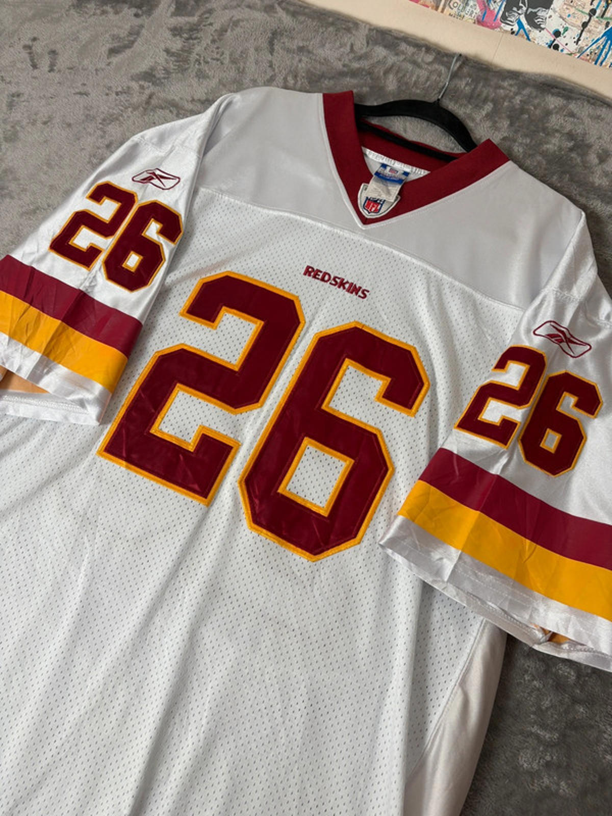 Washington Redskins Clinton Portis 26 NFL Jersey Reebok Authentic XXL 2004 Seaso
