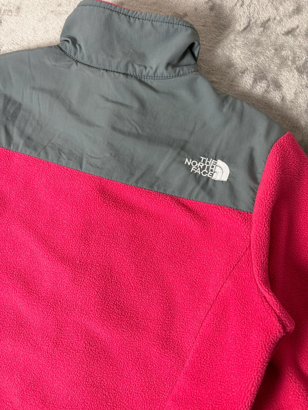 The North Face Women’s Denali Fleece Jacket Pink/Grey M Full Zip Outdoor