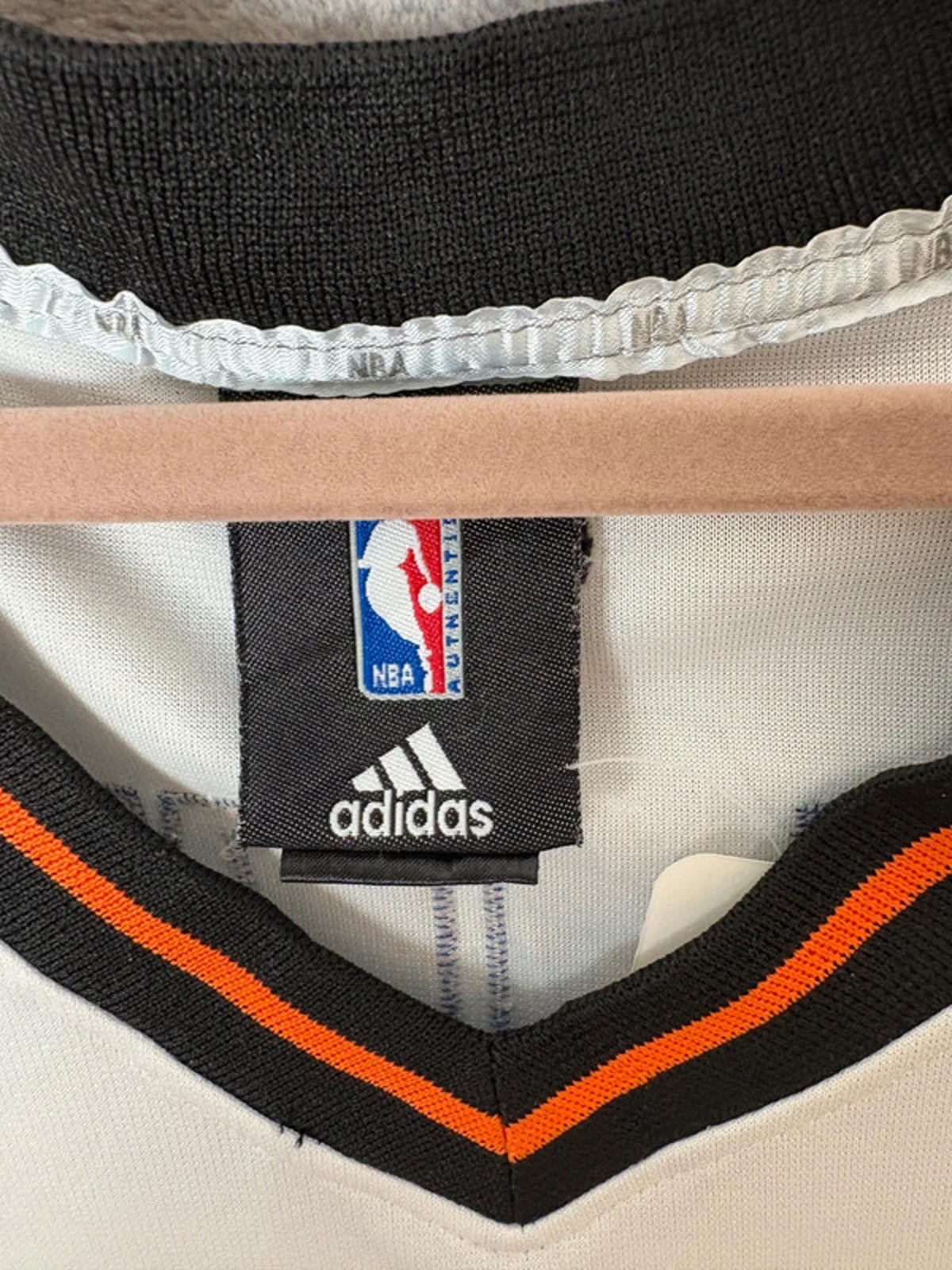 Adidas New York Knicks Jeremy Lin 17 NBA Jersey (XL) White Orange Vintage 2011