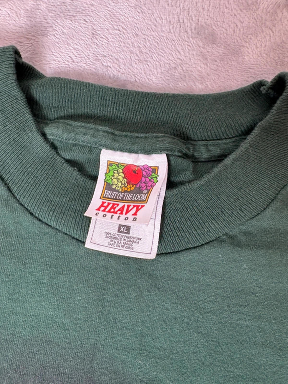 Vintage 90s Los Angeles Zoo Jaguar Tee Green Single Stitch B Harlequin (XL)