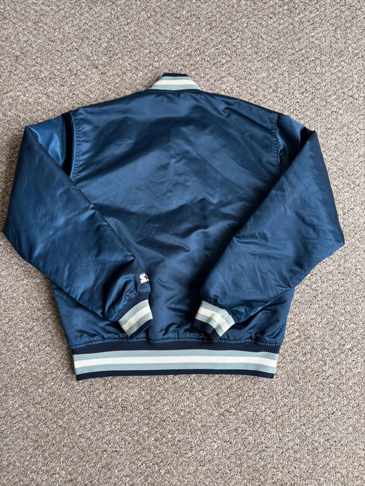 Starter Georgetown Hoyas Satin Varsity Jacket Vintage 80s Men’s (M) USA Made