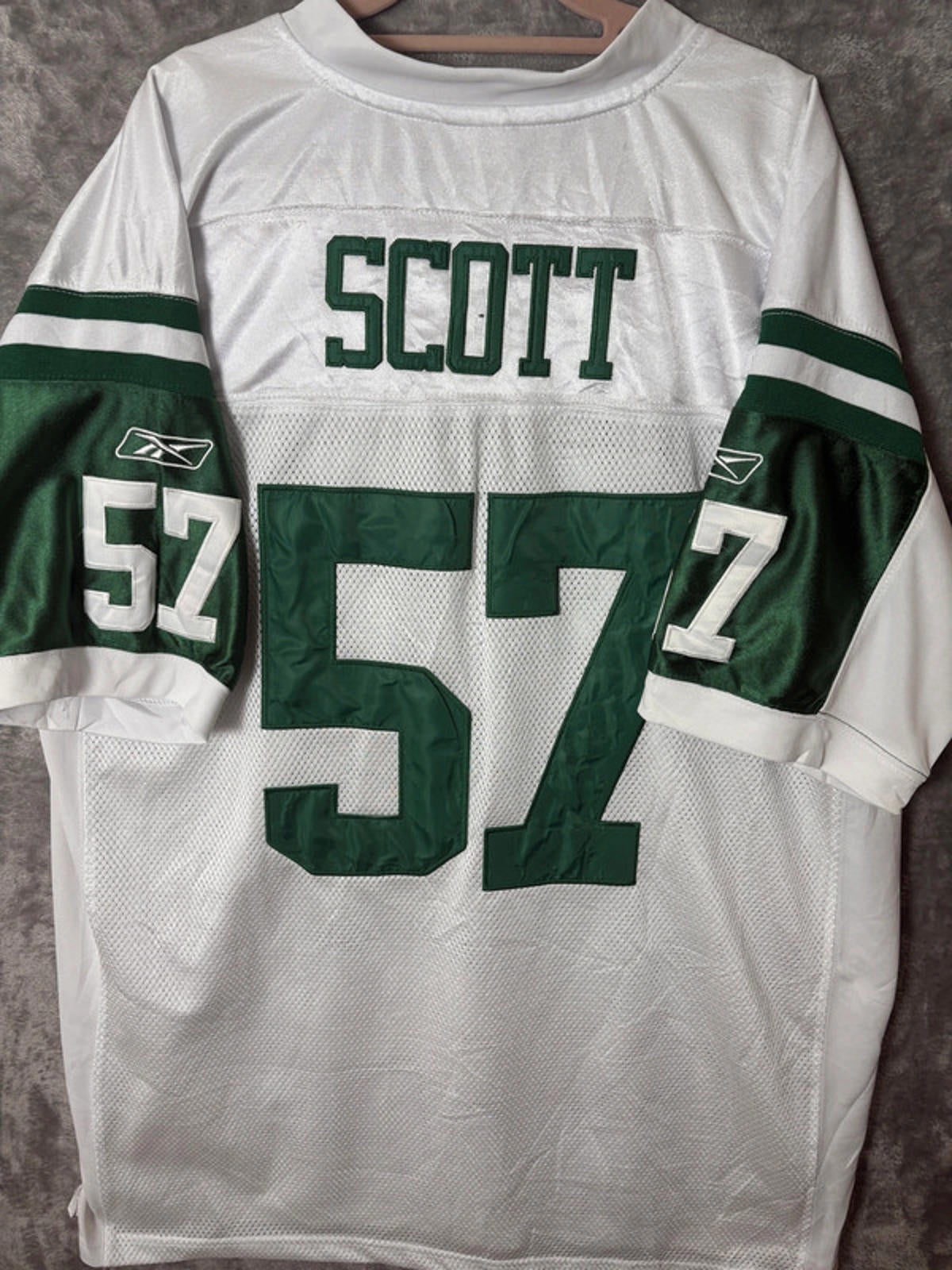 New York Jets Bart Scott 57 NFL Reebok On Field Jersey (XXL) Vintage 2009