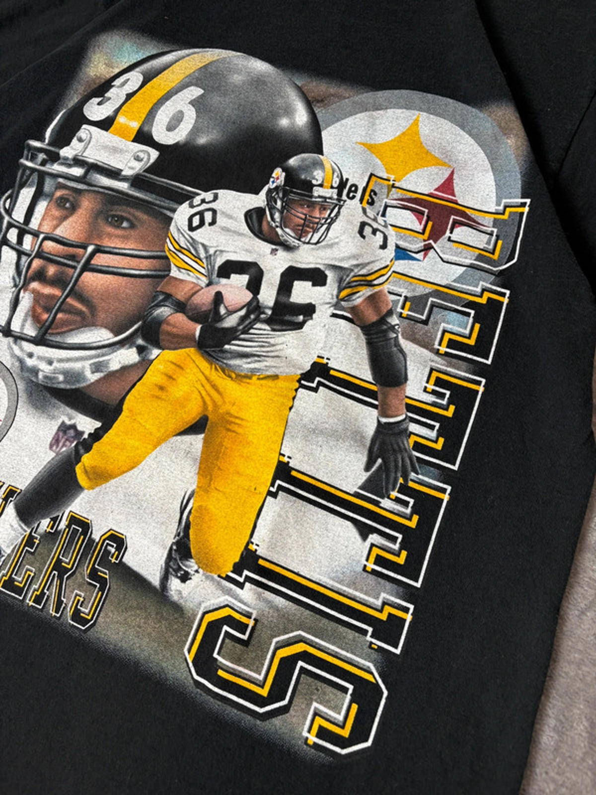 Vintage 1997 Pittsburgh Steelers Jerome Bettis #36 T-Shirt – Size L/XL Rare NFL Collectible