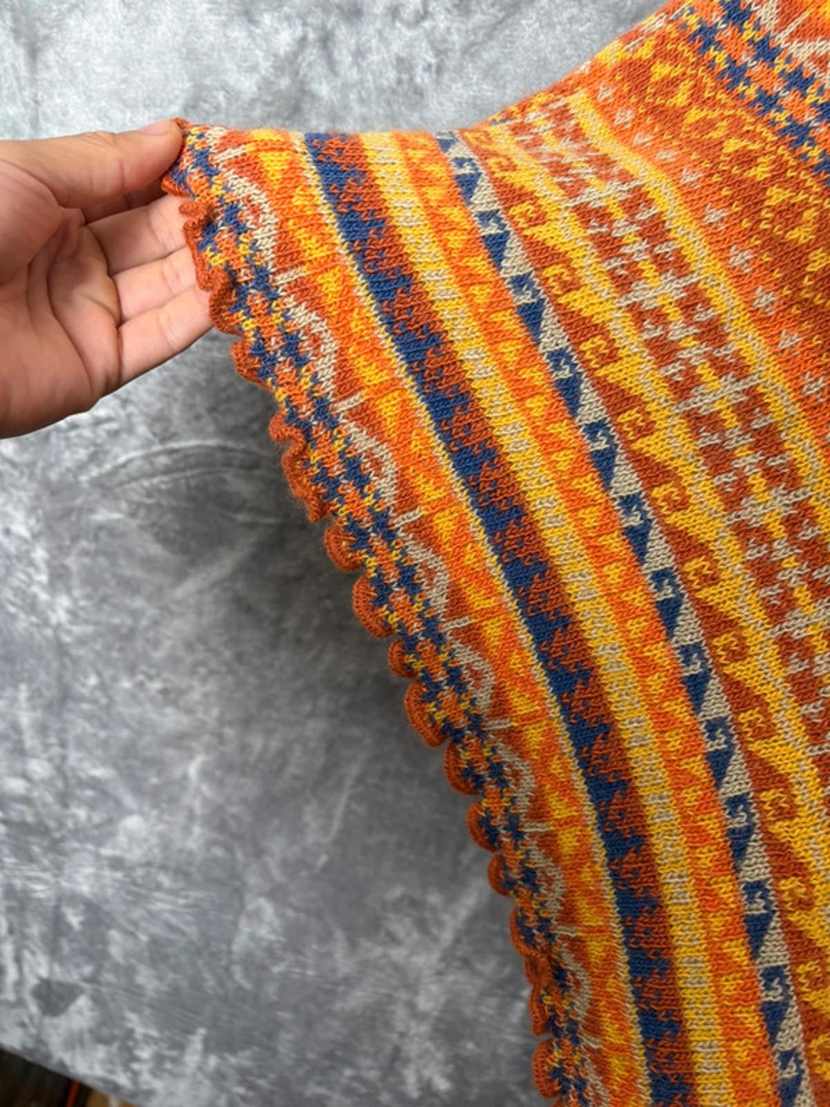 Handmade Peruvian Multicolor Alpaca Poncho - One Size