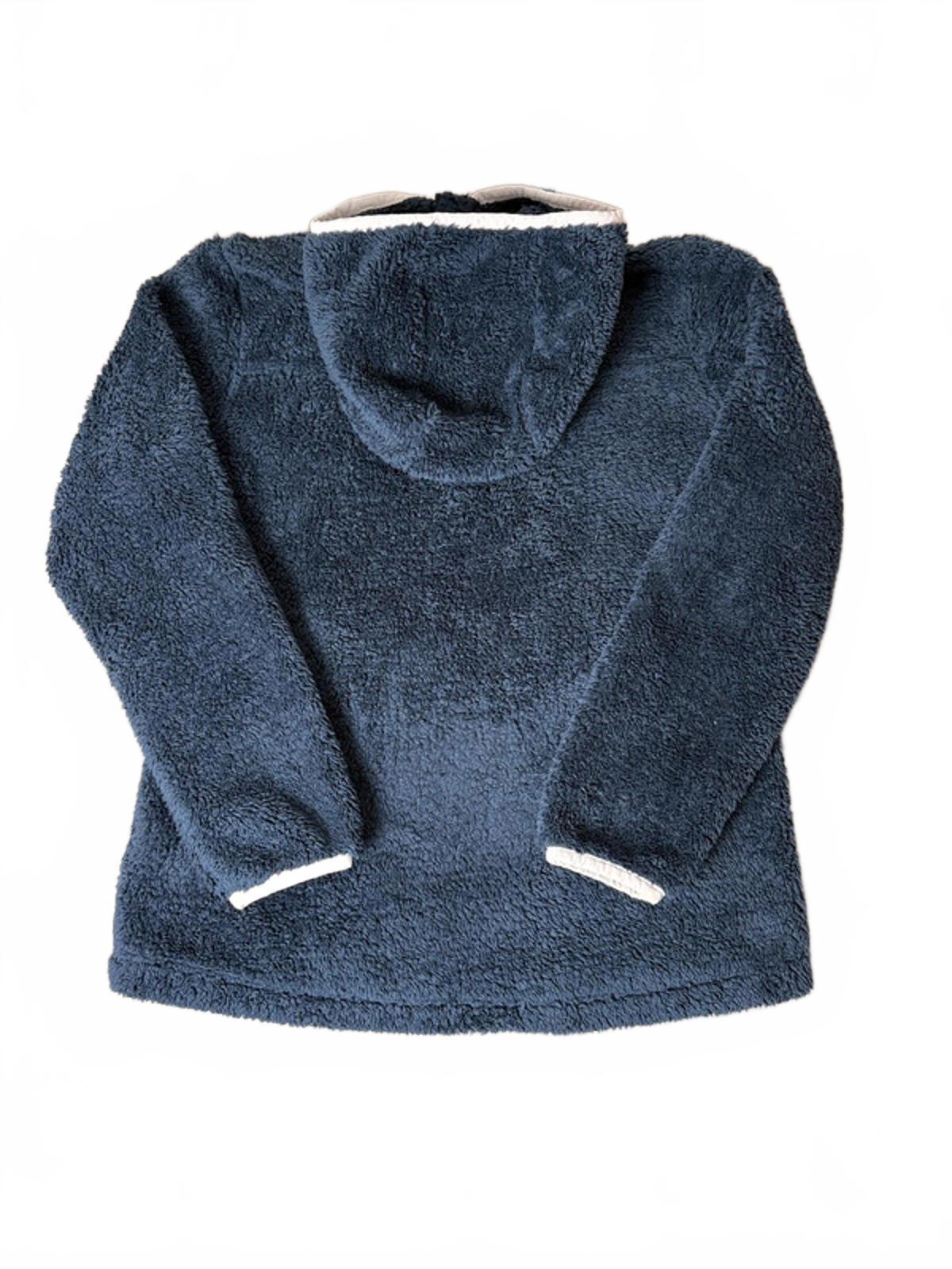 The North Face Women’s Sherpa Teddy Fleece Hoodie Pullover (M) Navy Blue White