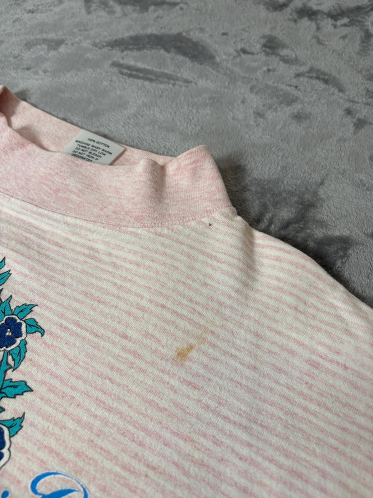 Vintage Beverly Hills University Sweatshirt (Unisex, One Size) 1991 Striped Crop