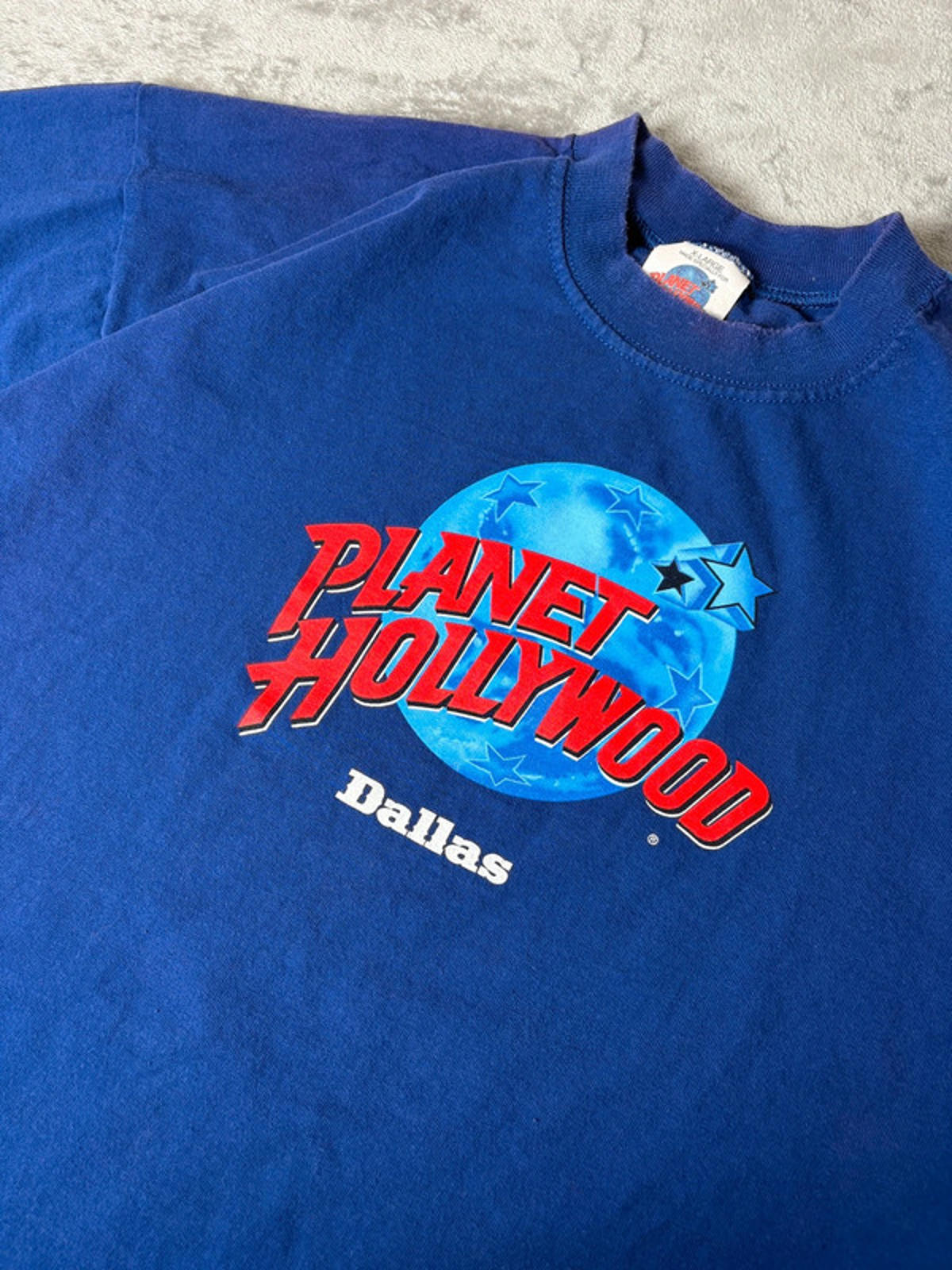 Vintage 90s Planet Hollywood Dallas T-Shirt Made in USA Double Stitch (XL)