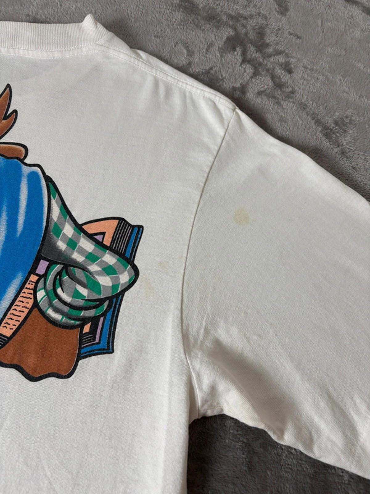 Vintage 1995 Looney Tunes Taz Mania Baby Care Tee (XL)Single Stitch Warner Bros