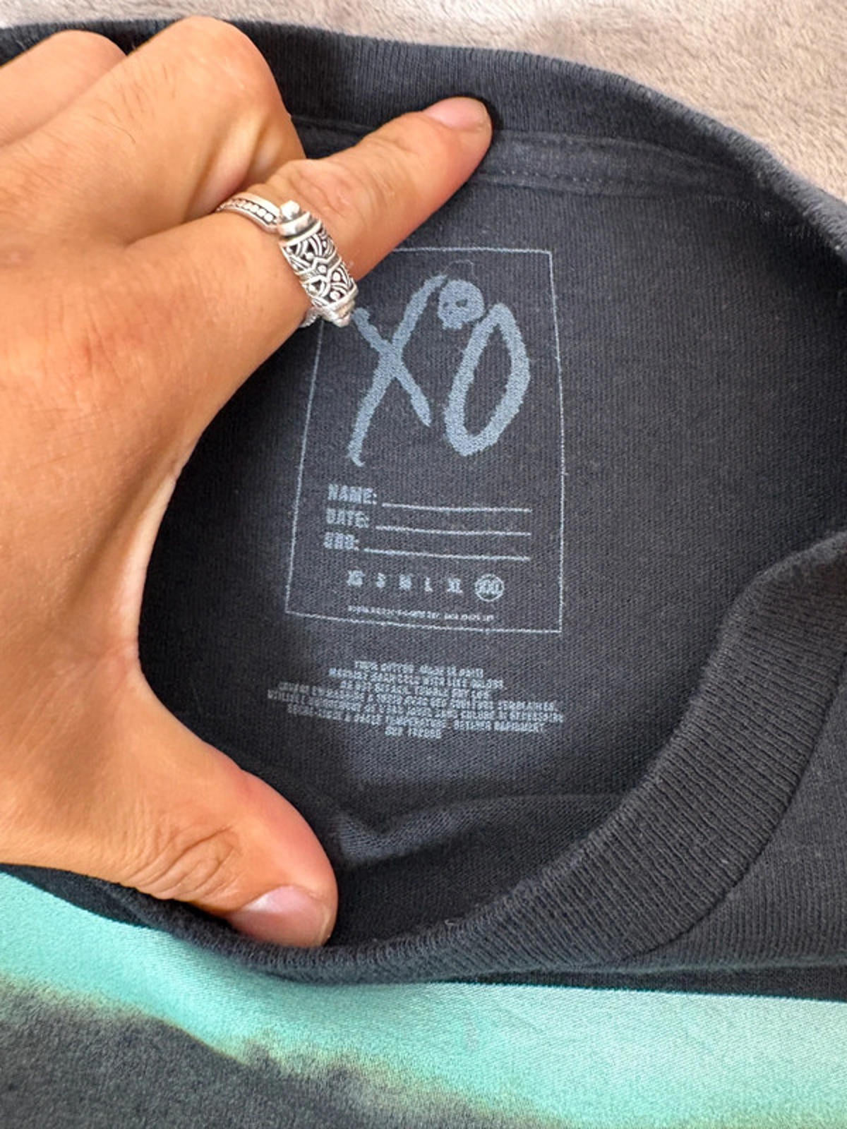 The Weeknd After Hours XO Official Tour Merch Double-Sided Graphic Tee Black XXL