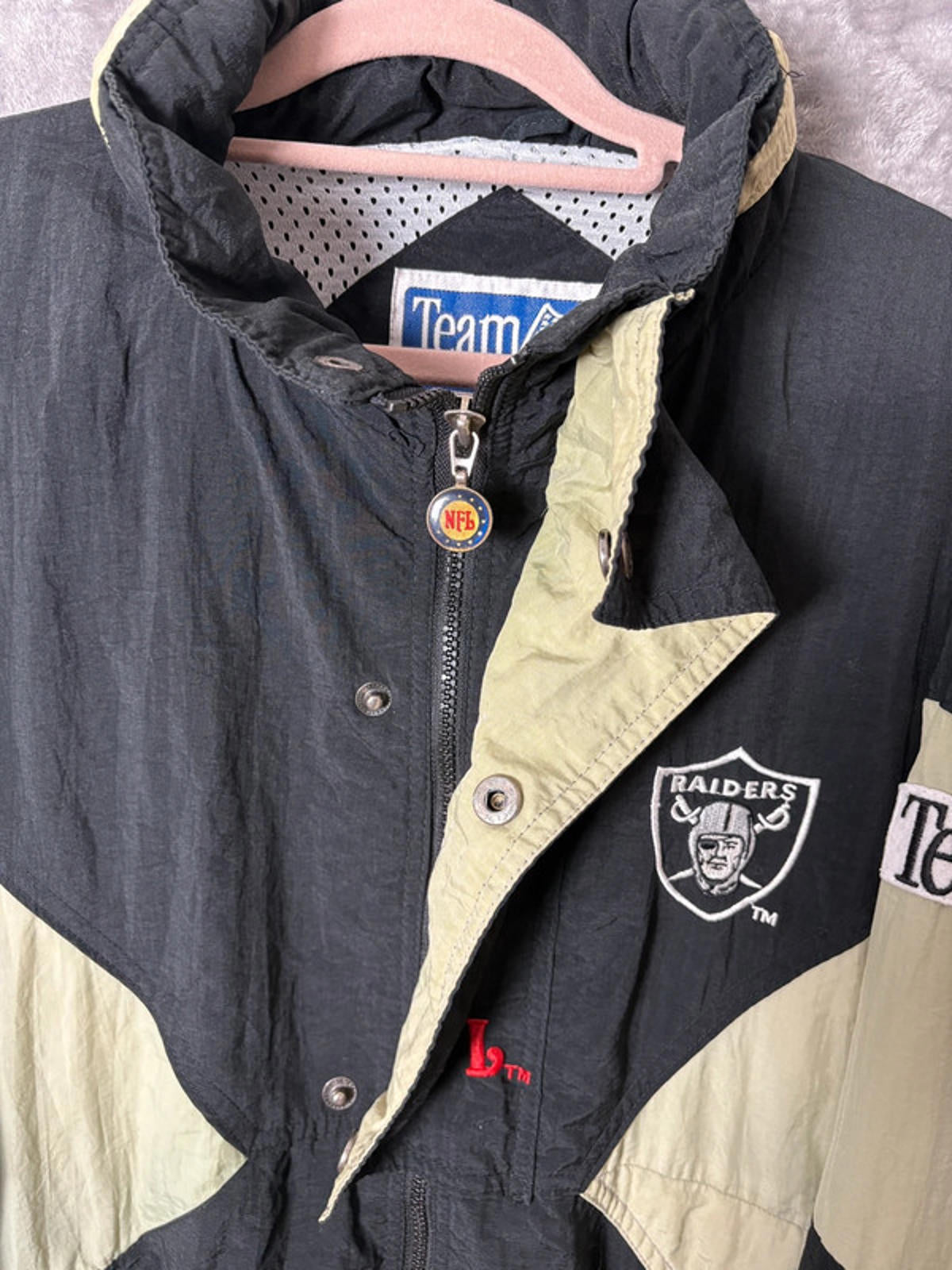 Vintage Angeles Raiders NFL Team Jacket by Triple F.A.T. Goose L 90s Authentic