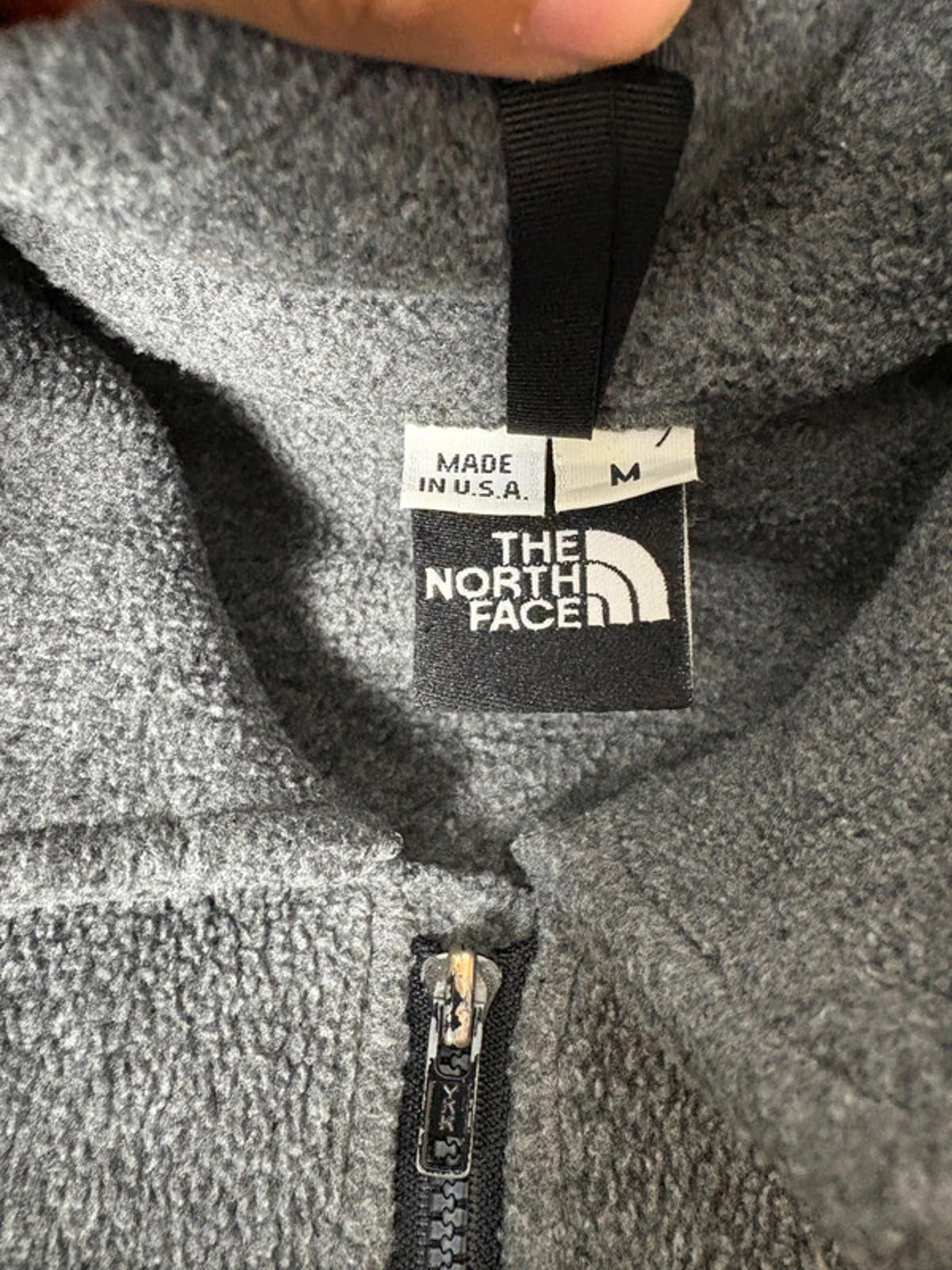 The North Face Women’s Vintage Fleece Jacket (M) Made in USA Grey Full Zip