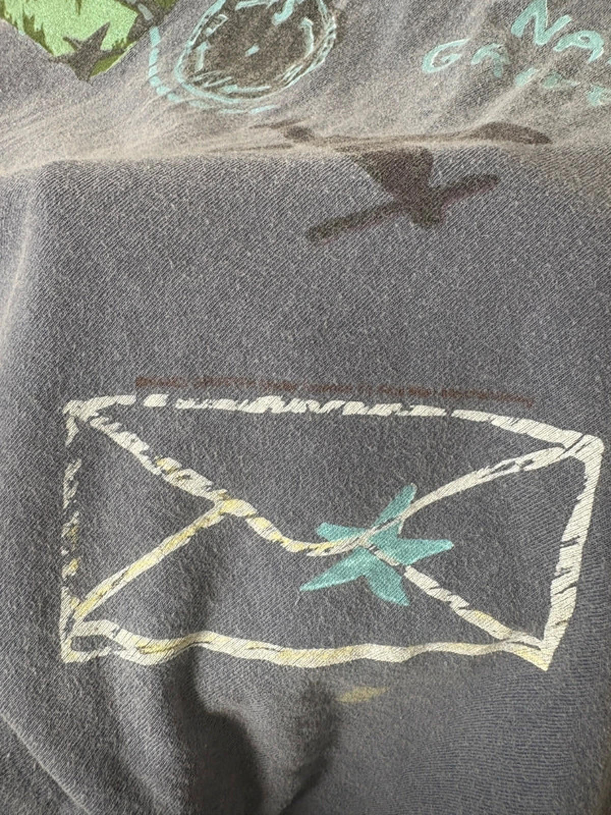 Nanci Griffith 1995 Flyer Tour Art Tee (XL) Single Stitch Vintage Band T-Shirt