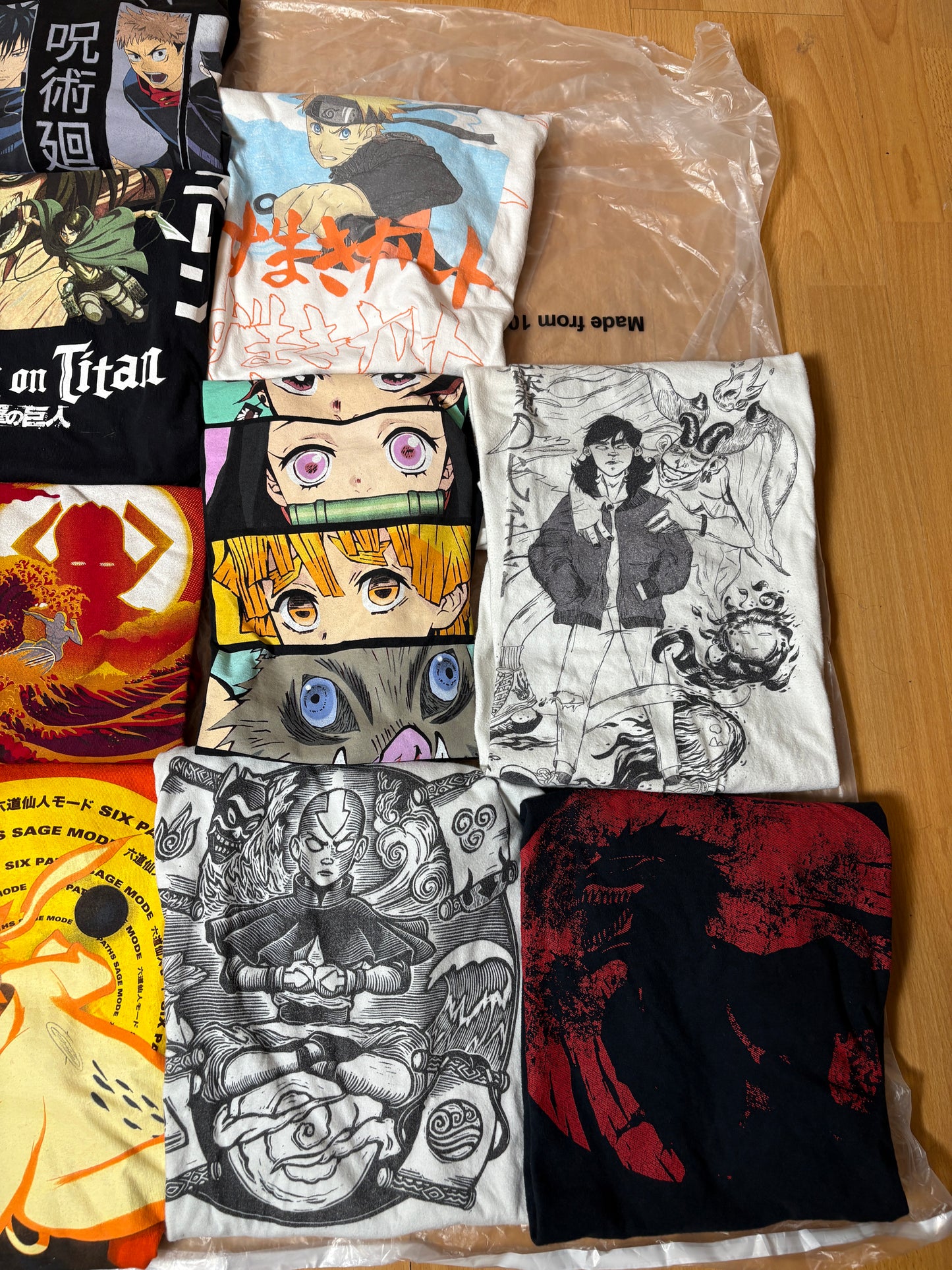 Anime Graphic T-Shirt Mystery Bundle (15Tees β Mixed Sizes & Graphics, Grade A)