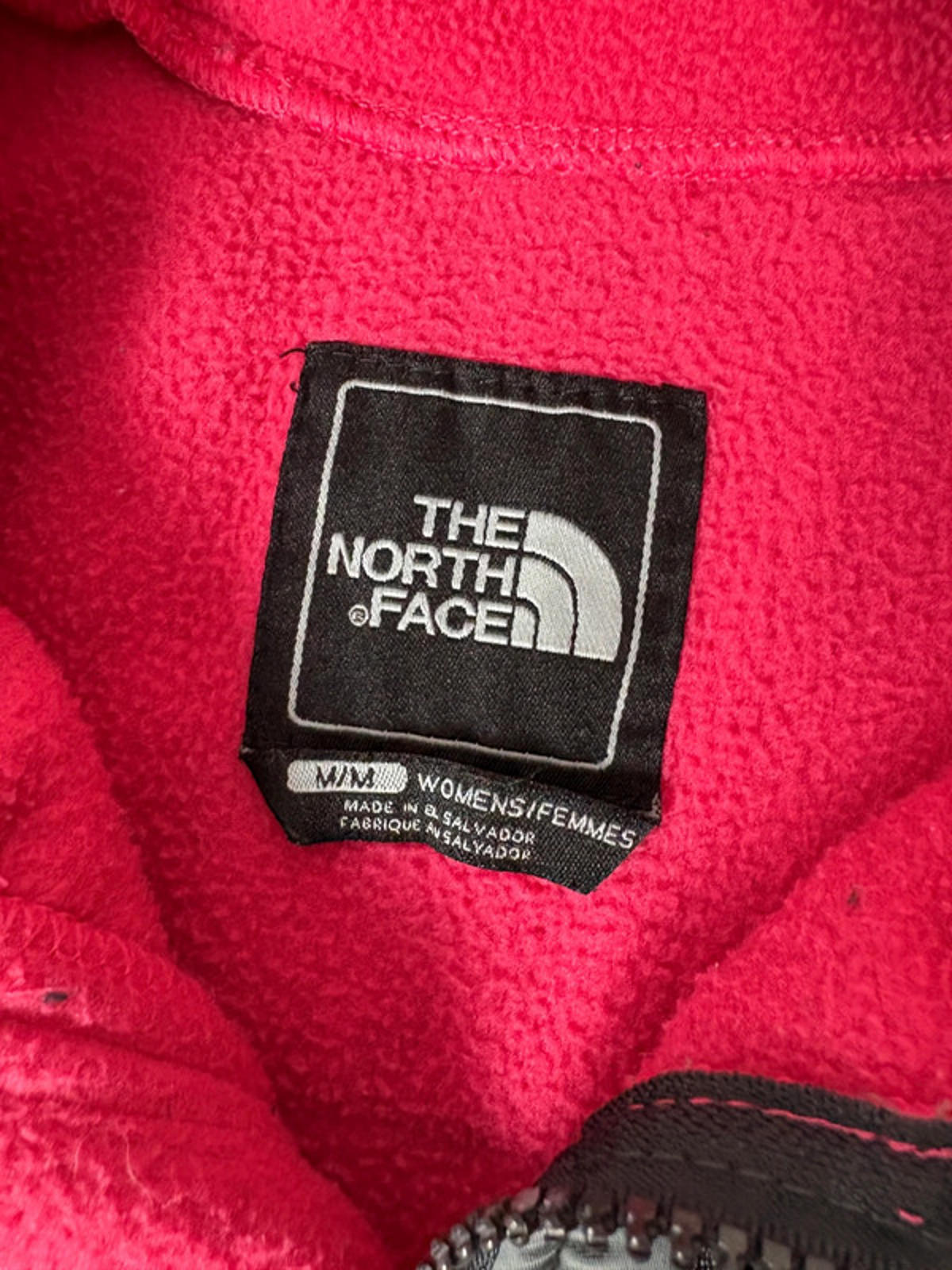 The North Face Women’s Denali Fleece Jacket Pink/Grey M Full Zip Outdoor