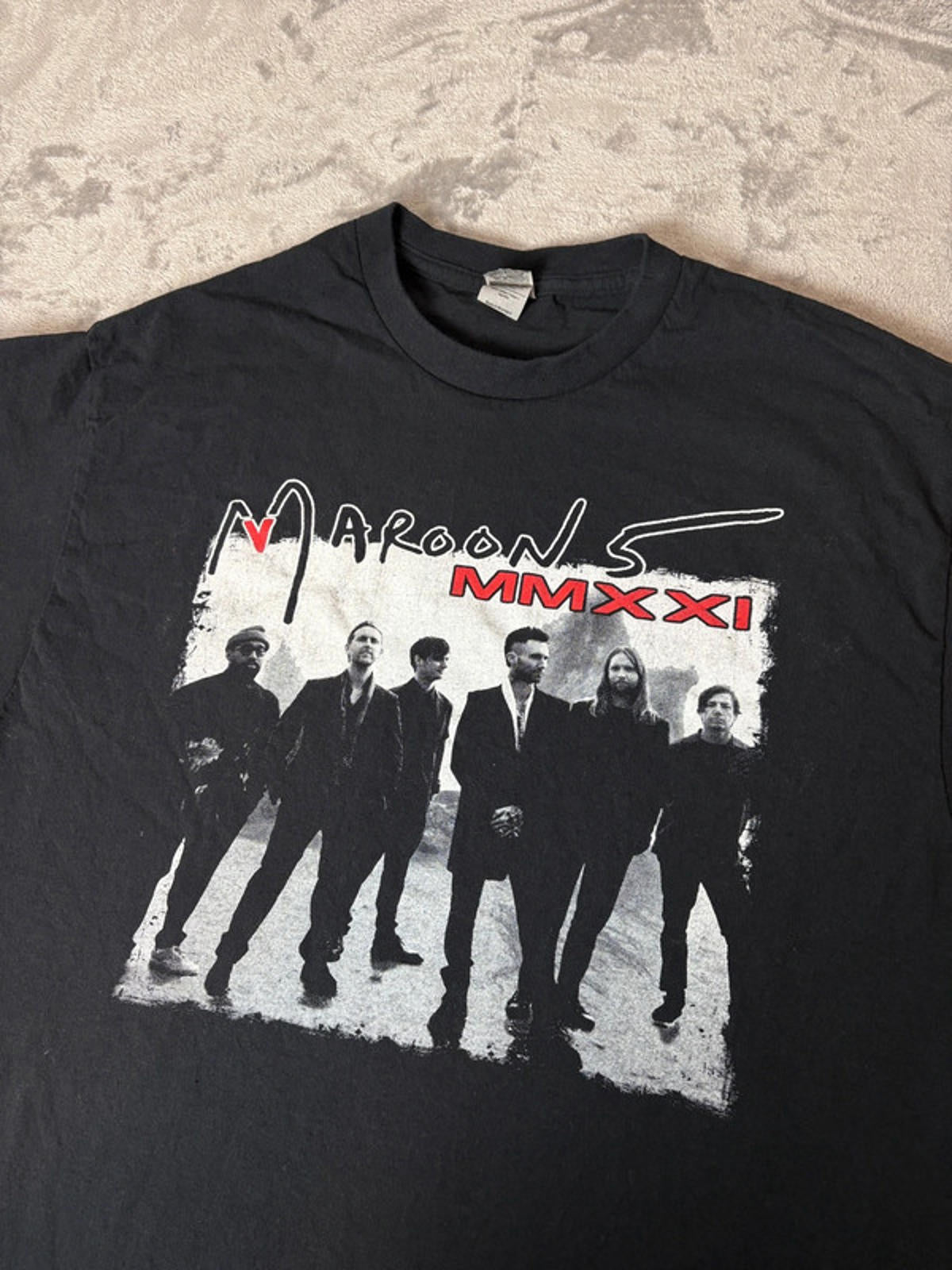 Maroon 5 2021 MMXXI Tour Band Tee (Fits M) Gildan Tag Black