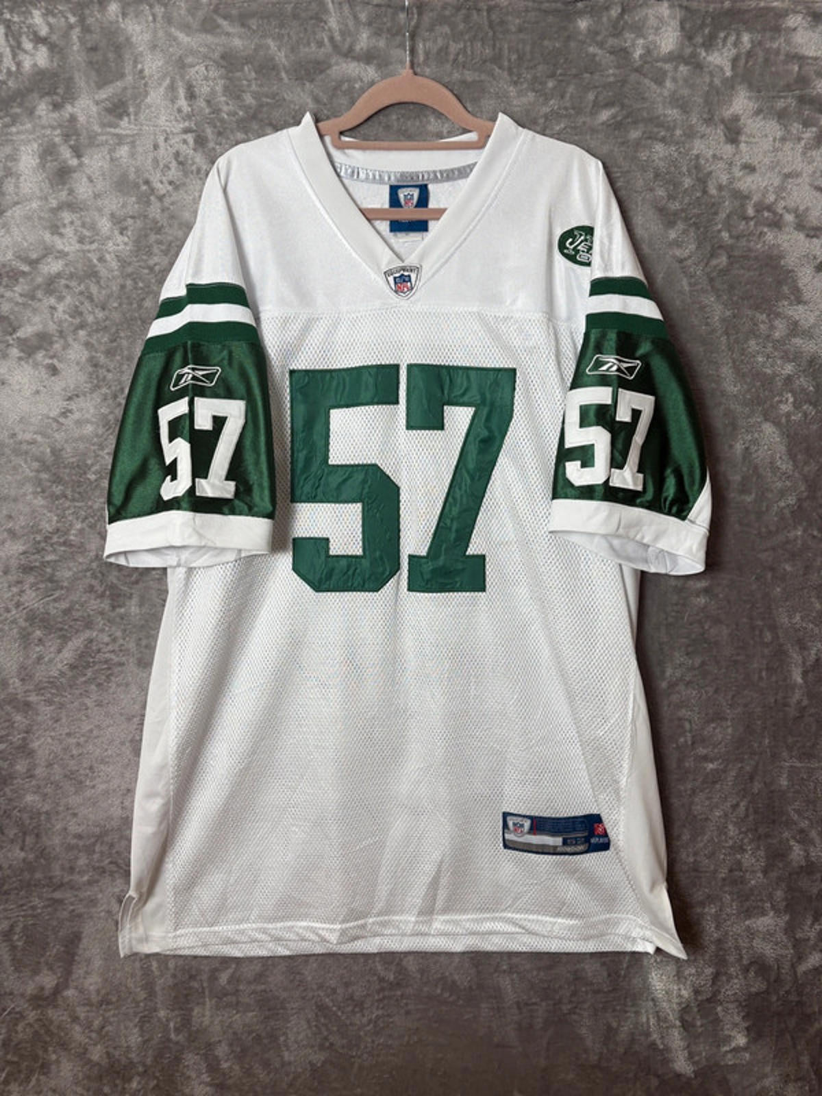 New York Jets Bart Scott 57 NFL Reebok On Field Jersey (XXL) Vintage 2009
