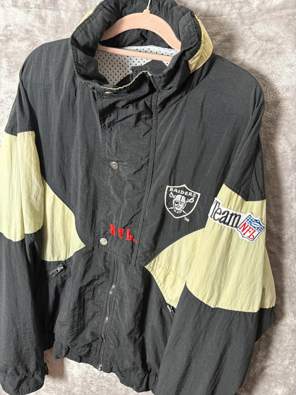 Vintage Angeles Raiders NFL Team Jacket by Triple F.A.T. Goose L 90s Authentic