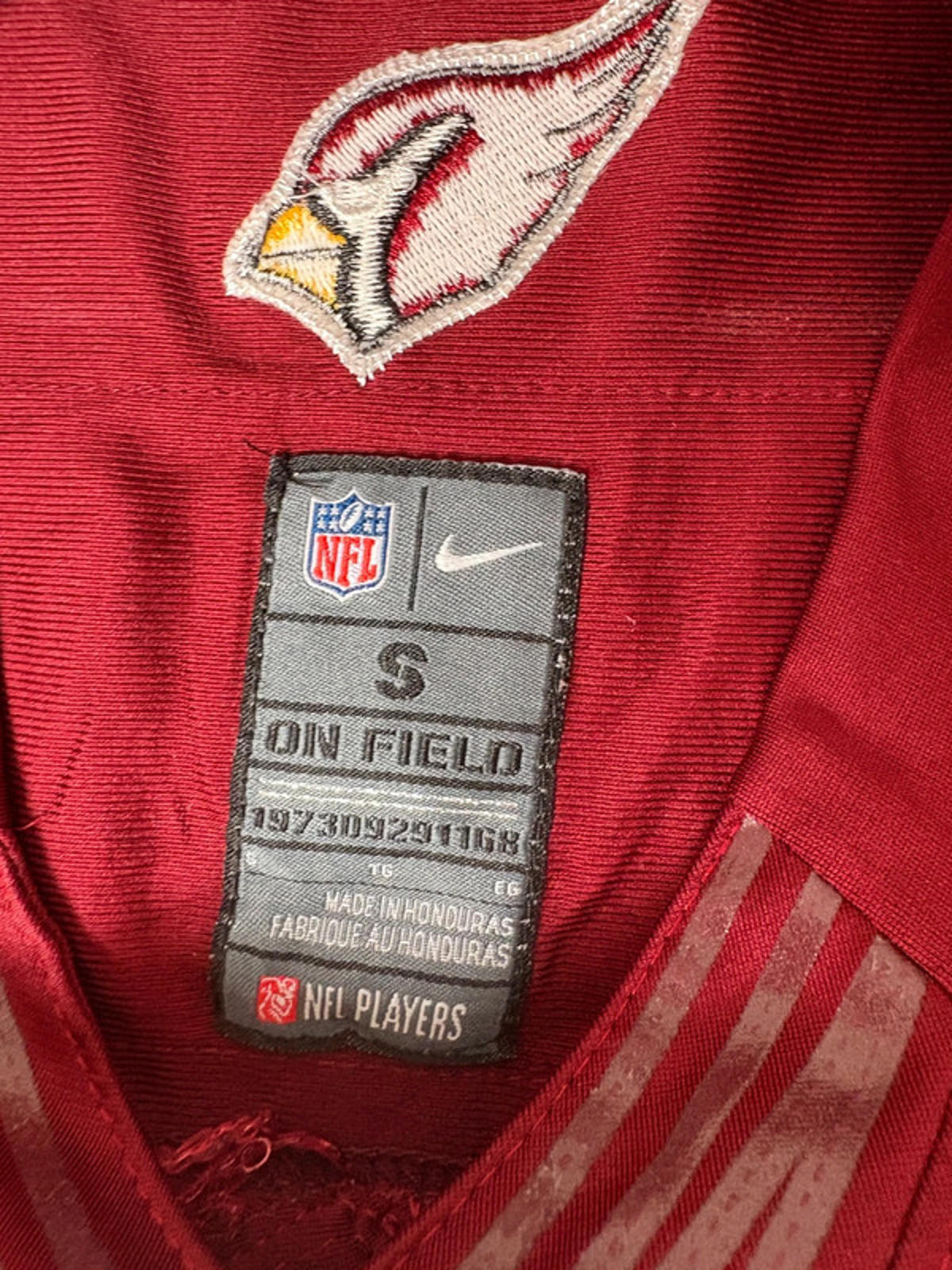 NFL Nike Arizona Cardinals Carson Palmer #3 Jersey Men’s Small On Field Red