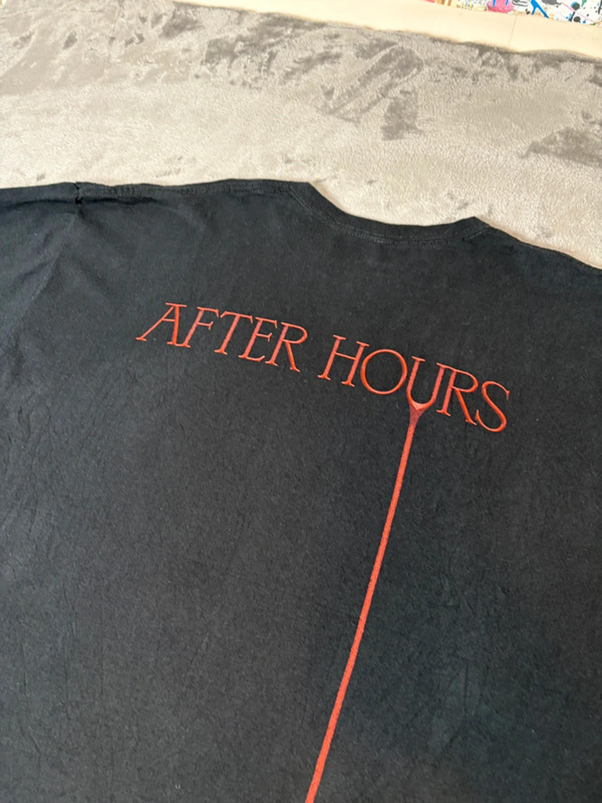 The Weeknd After Hours XO Official Tour Merch Double-Sided Graphic Tee Black XXL