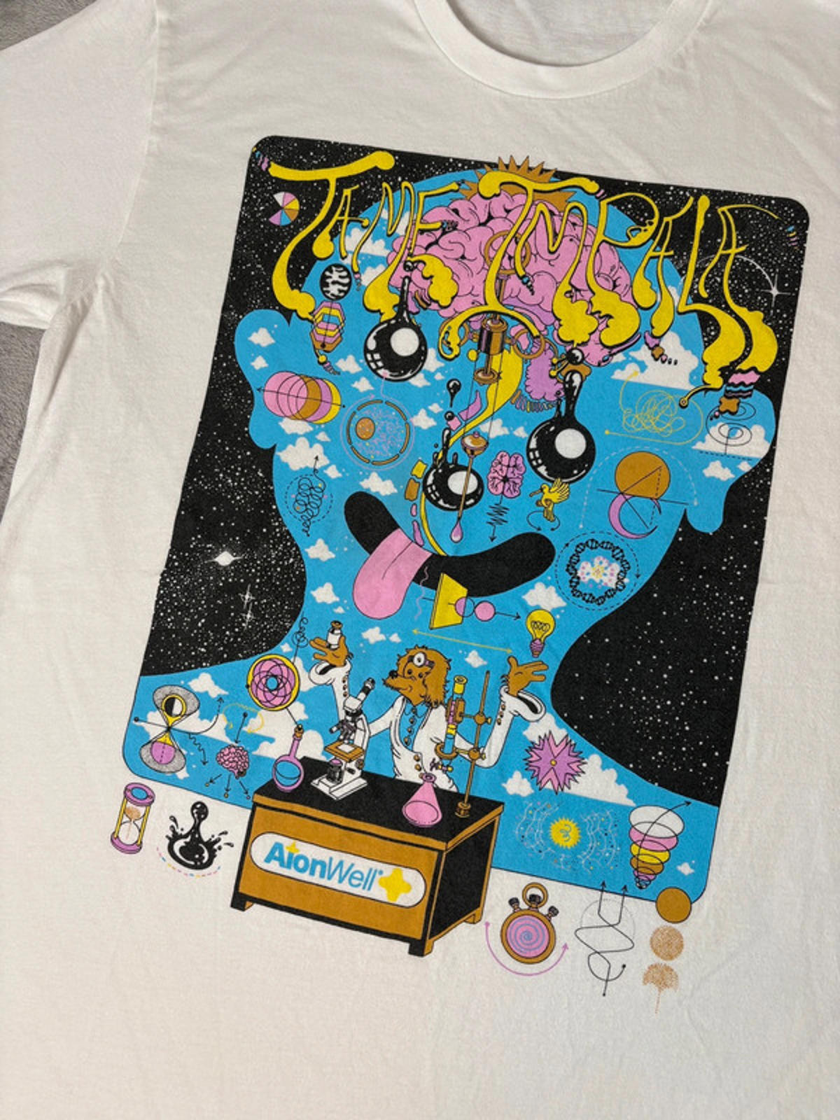 Tame Impala AionWell Brain Lab Tee M Psychedelic Graphic Band T-Shirt