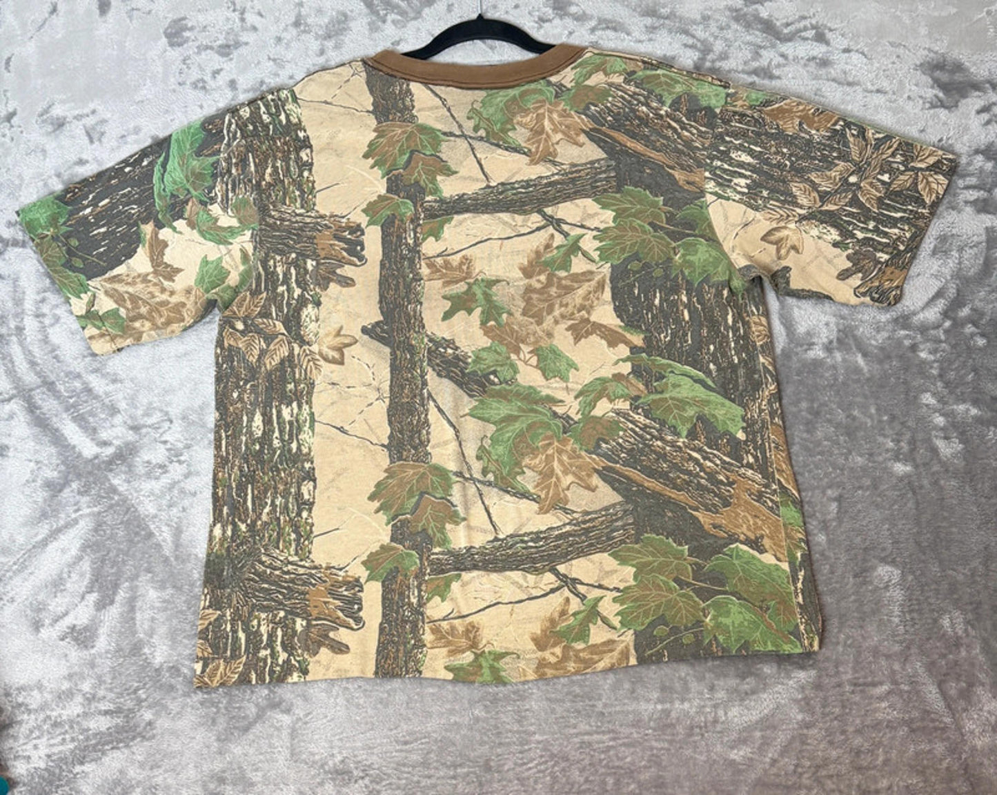 Vintage Realtree Camouflage Single Stitch T-Shirt (L) All Over Print