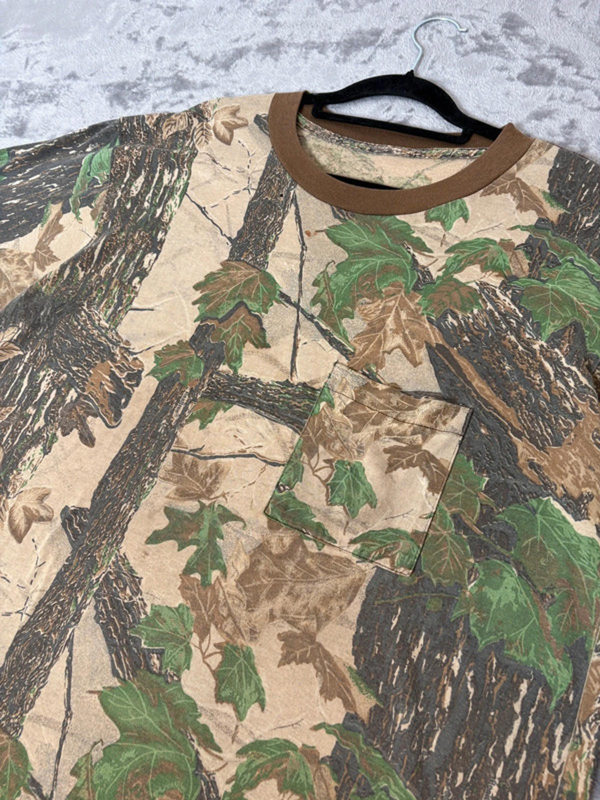 Vintage Realtree Camouflage Single Stitch T-Shirt (L) All Over Print