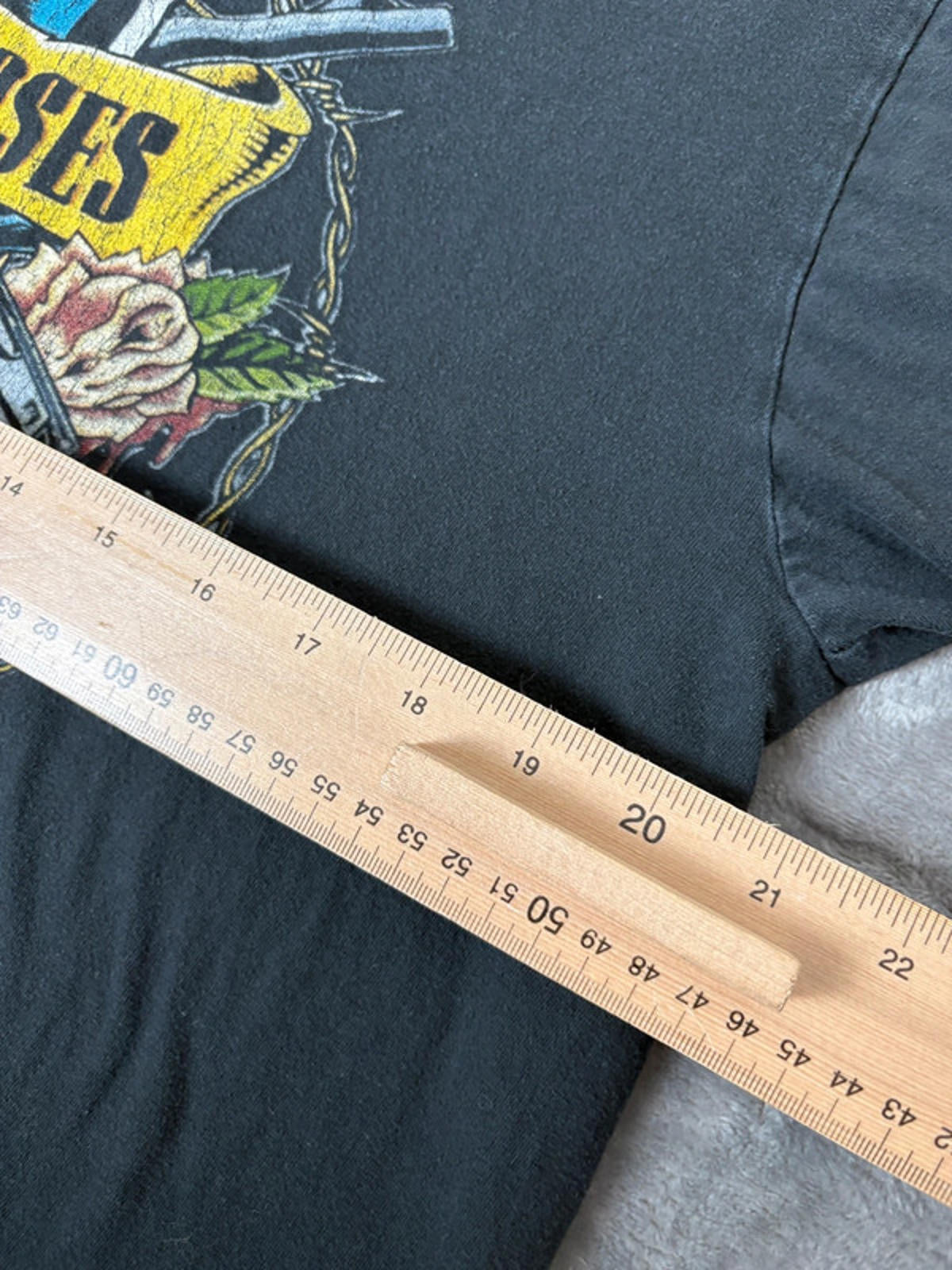 Guns N’ Roses Skull Graphic T-Shirt (L) Men’s Bravado 100% Cotton