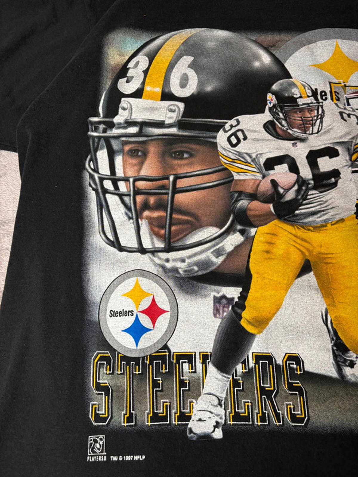 Vintage 1997 Pittsburgh Steelers Jerome Bettis #36 T-Shirt – Size L/XL Rare NFL Collectible