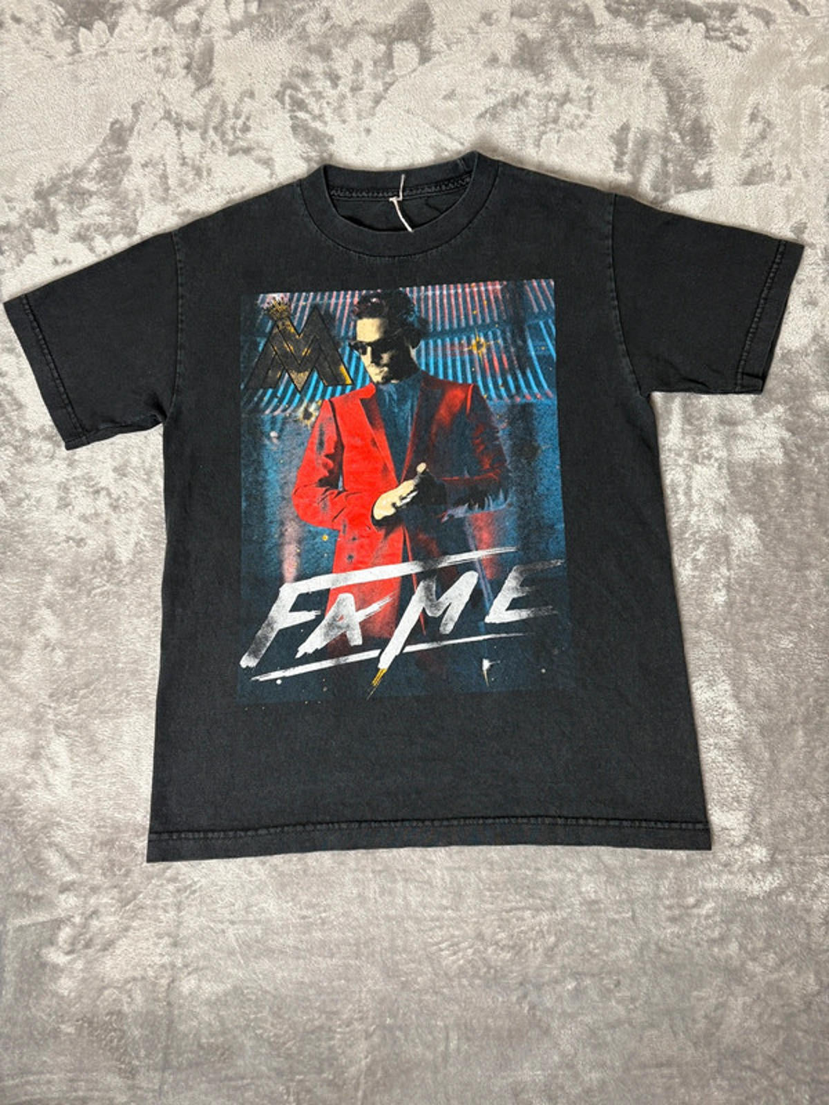 Maluma F.A.M.E. Tour 2018 Band Tee Size S Vintage Style Good Fade
