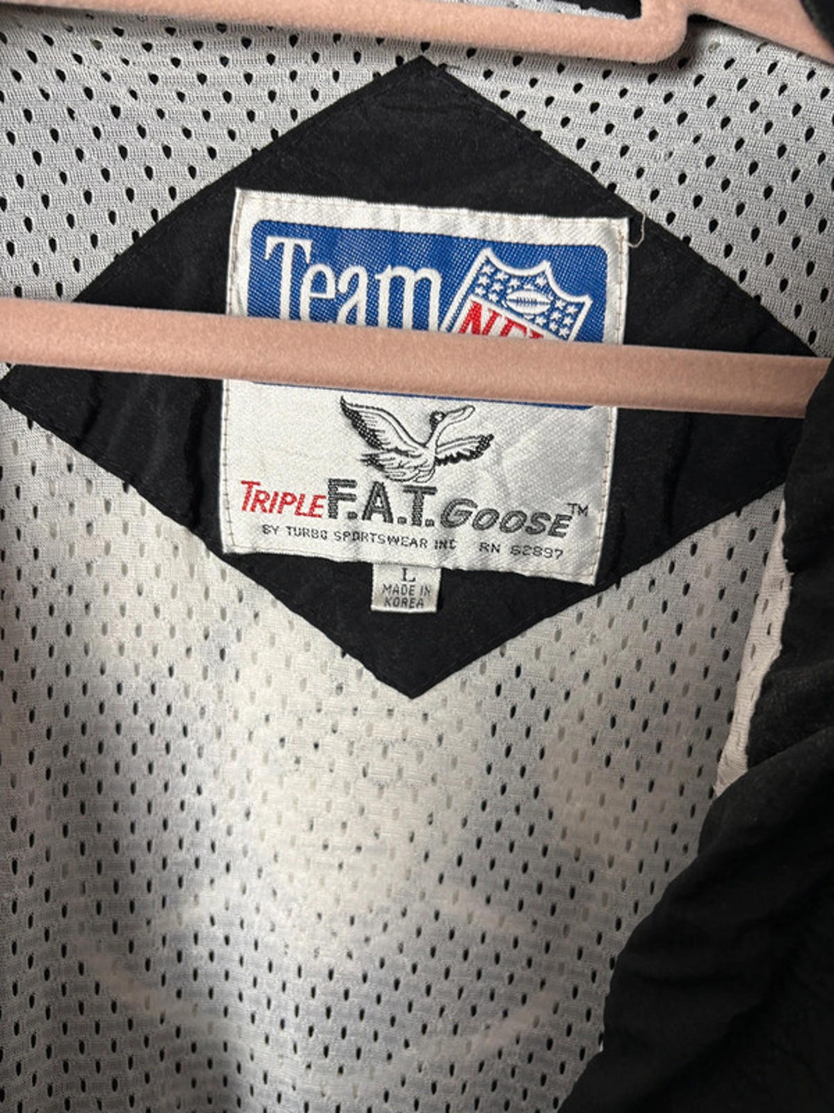 Vintage Angeles Raiders NFL Team Jacket by Triple F.A.T. Goose L 90s Authentic