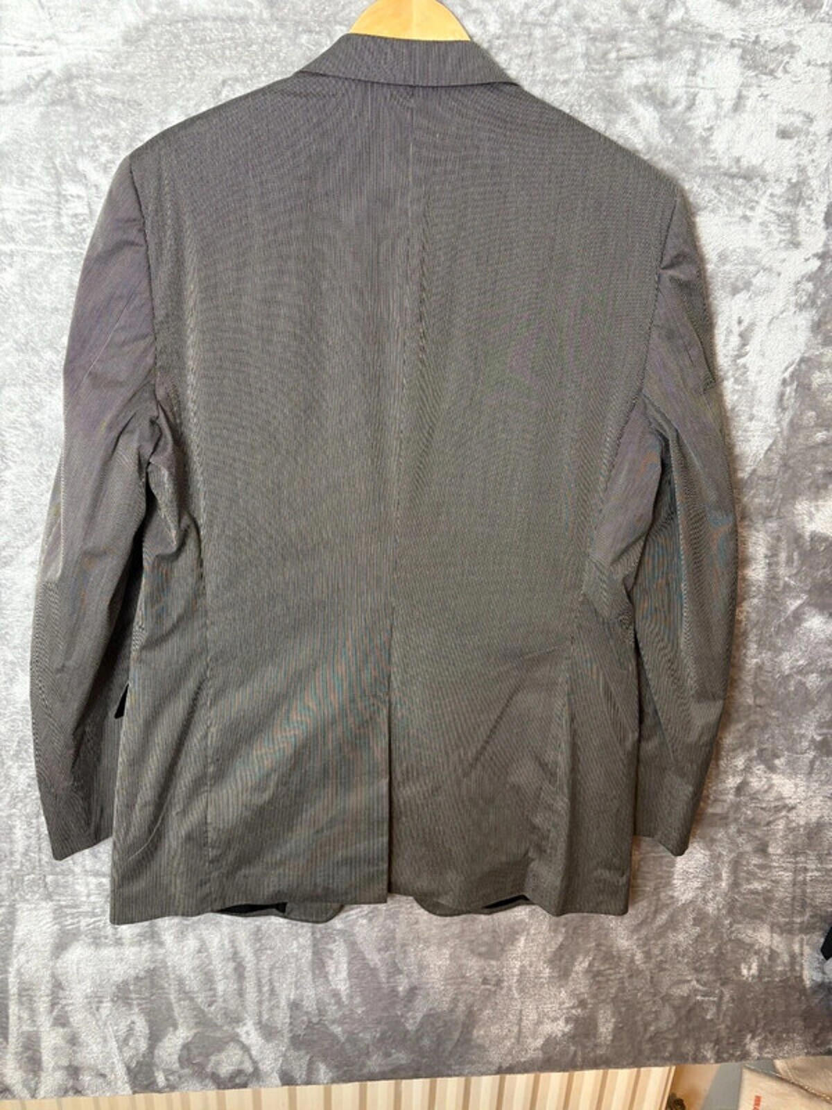Prada Men’s Classic Suit Grey Size 54R UK 44R Wool Jacket & Trousers VG Conditio