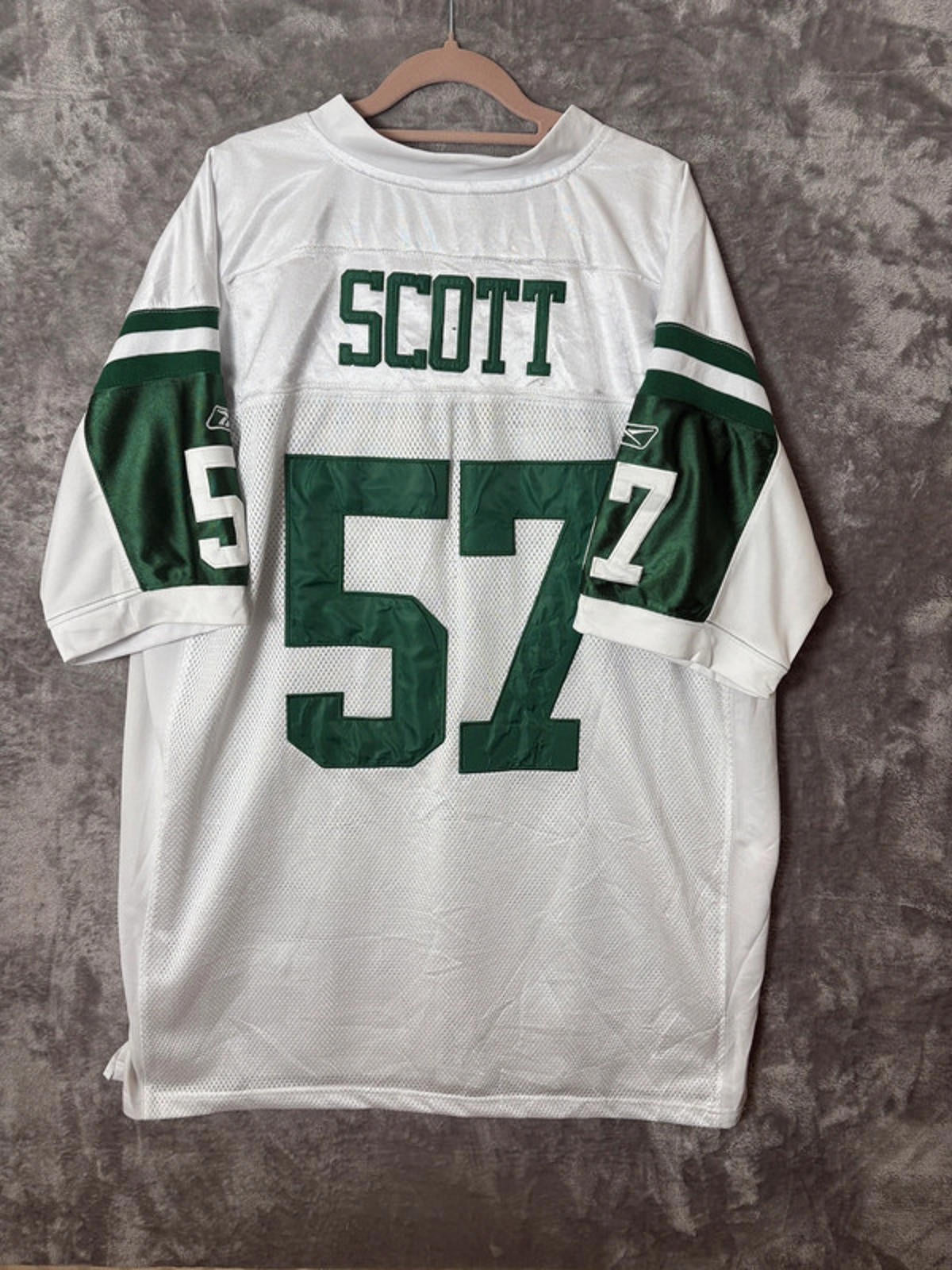 New York Jets Bart Scott 57 NFL Reebok On Field Jersey (XXL) Vintage 2009