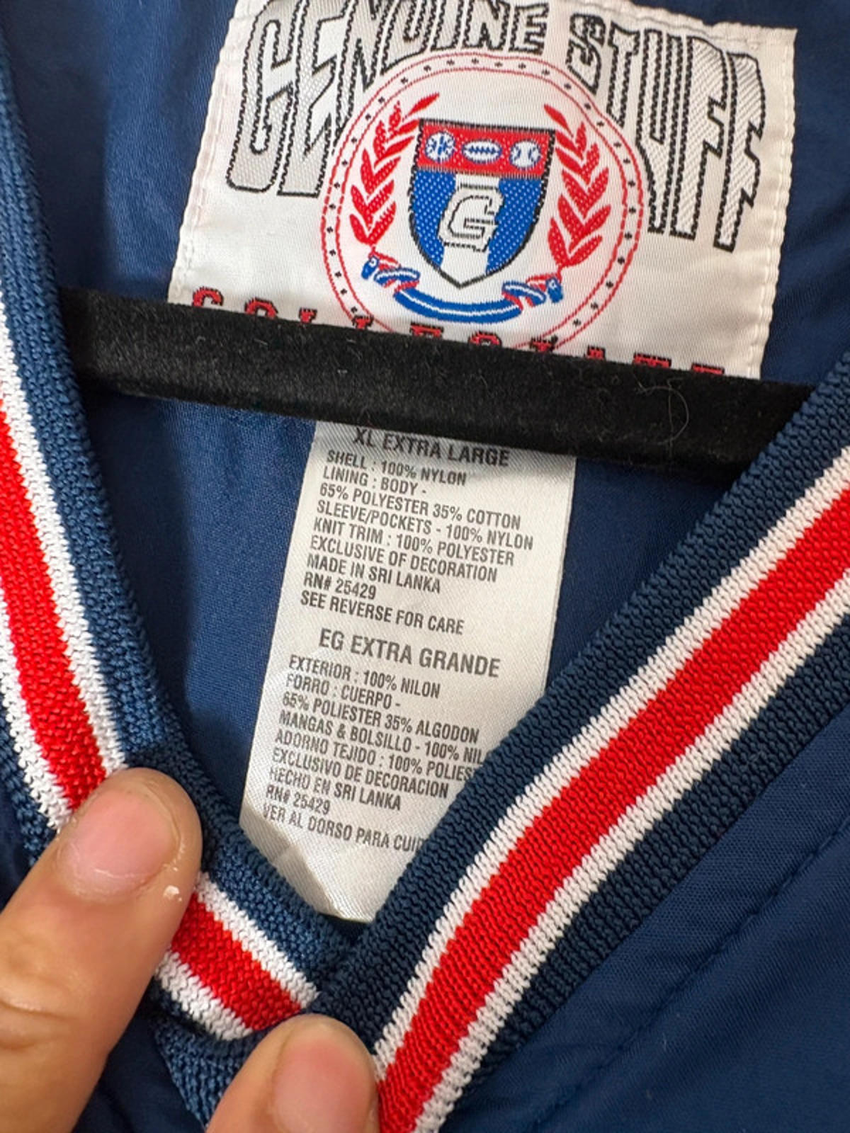 Vintage University of Arizona Windbreaker Jacket - Genuine Stuff - Blue/Red Mens XL