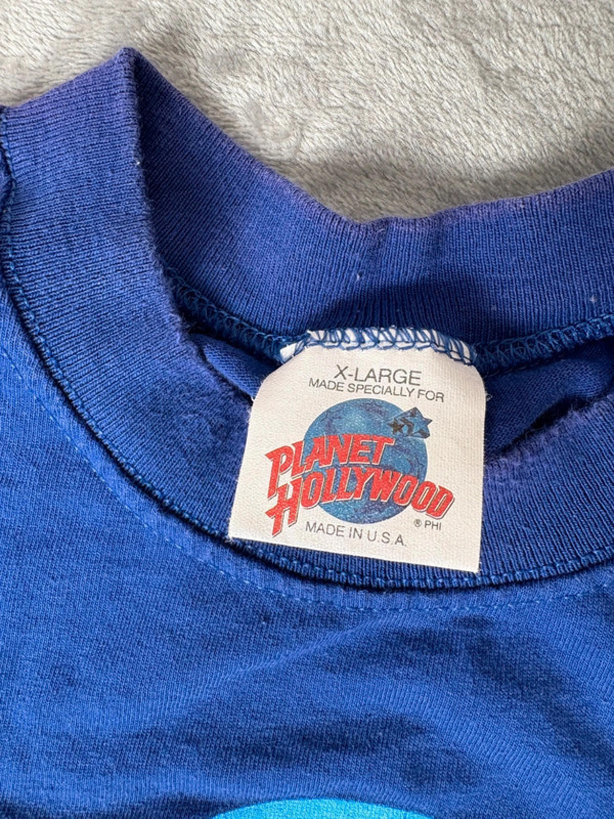 Vintage 90s Planet Hollywood Dallas T-Shirt Made in USA Double Stitch (XL)