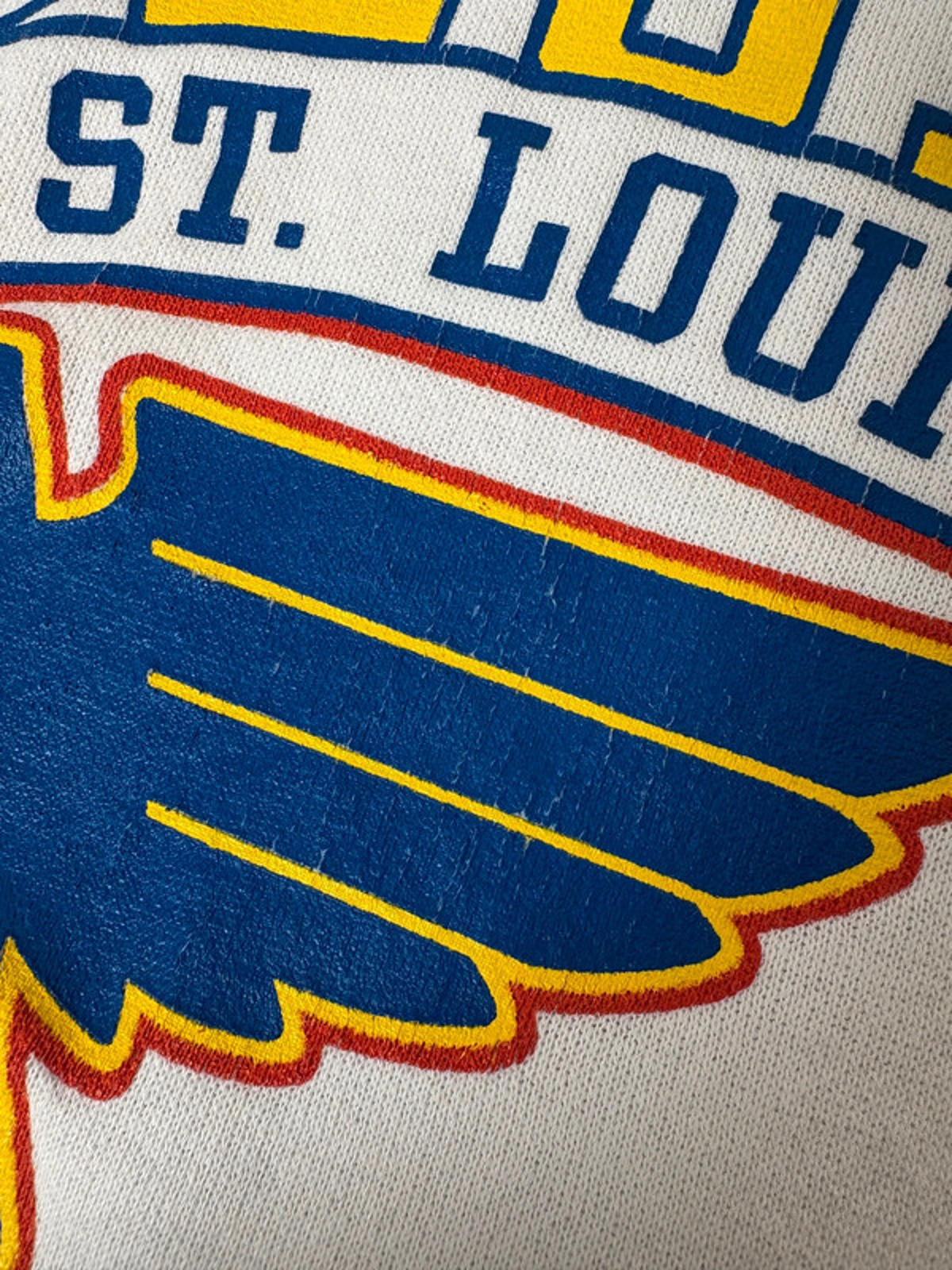 Vintage 1989 St. Louis Blues NHL Sweatshirt Artex Size L USA Made