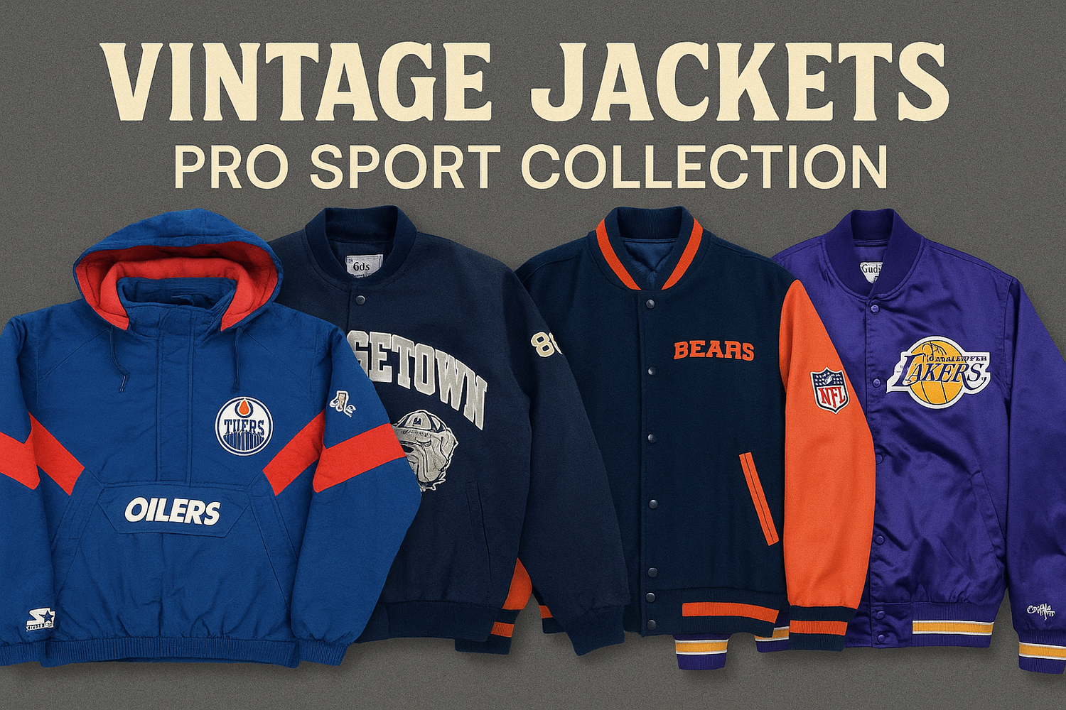 Vintage Jackets | Pro Sport Collection | NFL, NBA, NHL & NCAA Retro Jackets