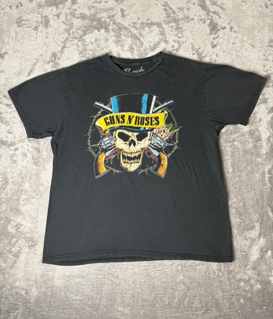 Guns N’ Roses Skull Graphic T-Shirt (L) Men’s Bravado 100% Cotton