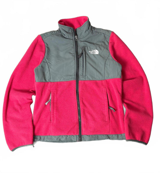 The North Face Women’s Denali Fleece Jacket Pink/Grey M Full Zip Outdoor