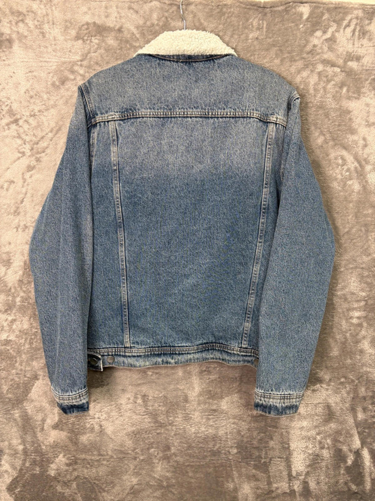 Billabong Surfplus Barlow Sherpa Denim Jacket (L) Men’s – Blue