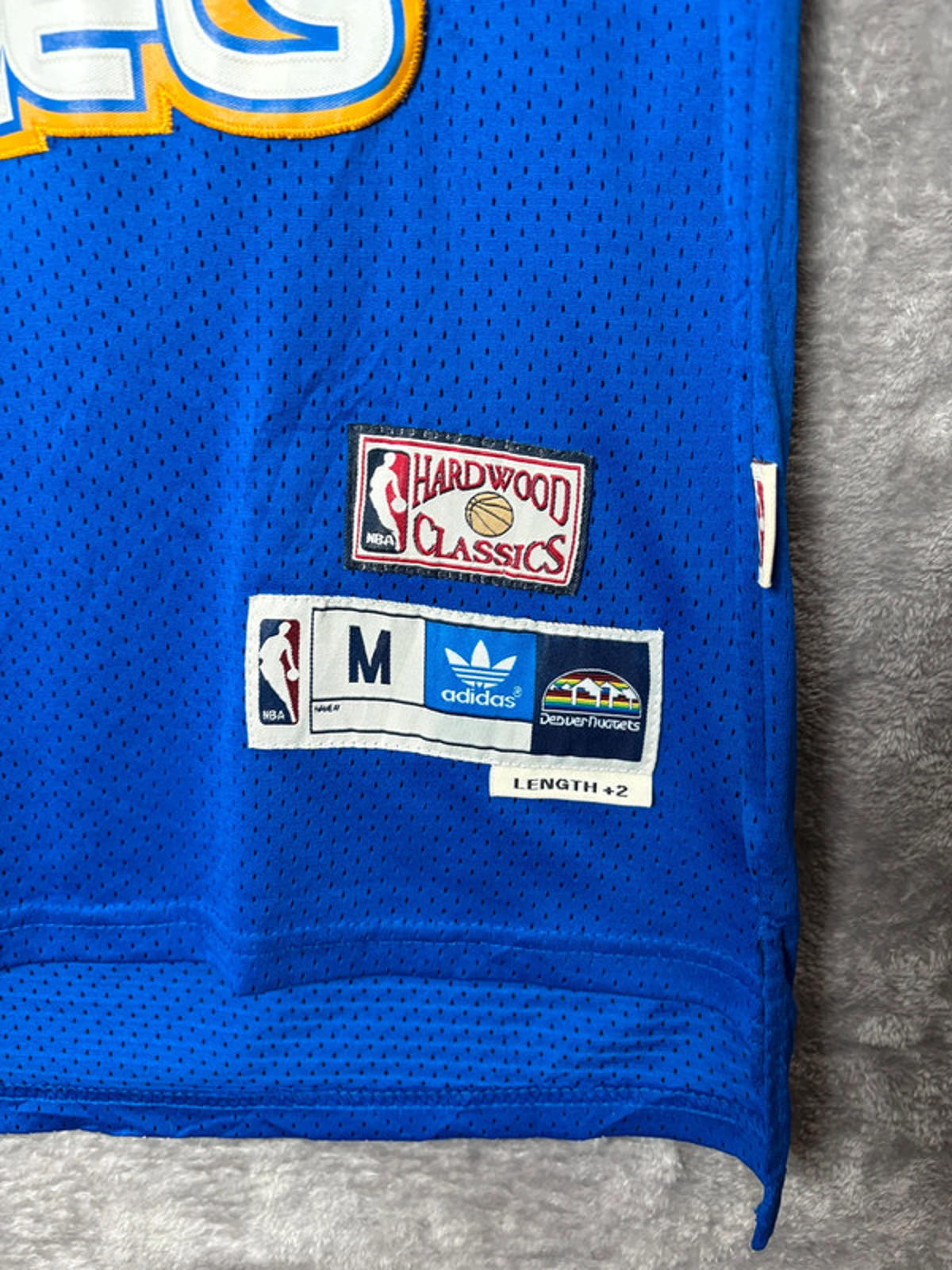 Adidas NBA Denver Nuggets Allen Iverson 3 Hardwood Classics Jersey M Embroidered