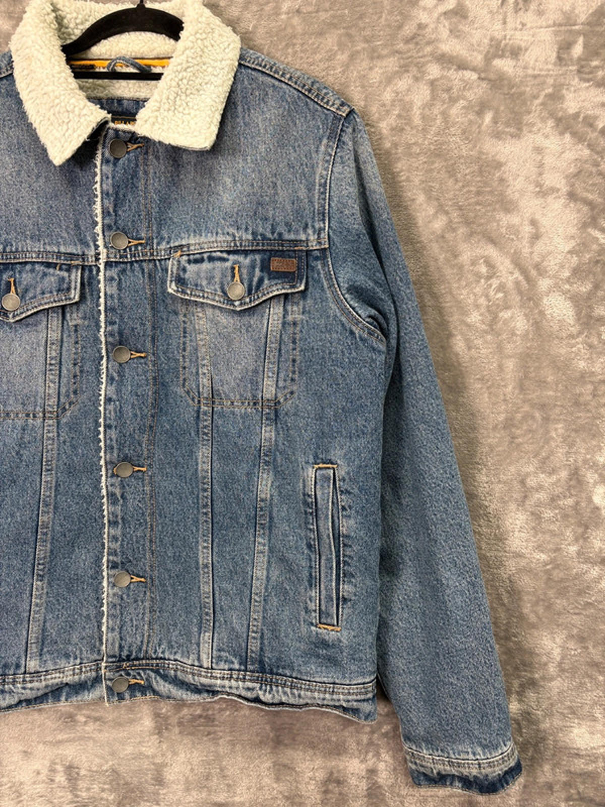 Billabong Surfplus Barlow Sherpa Denim Jacket (L) Men’s – Blue