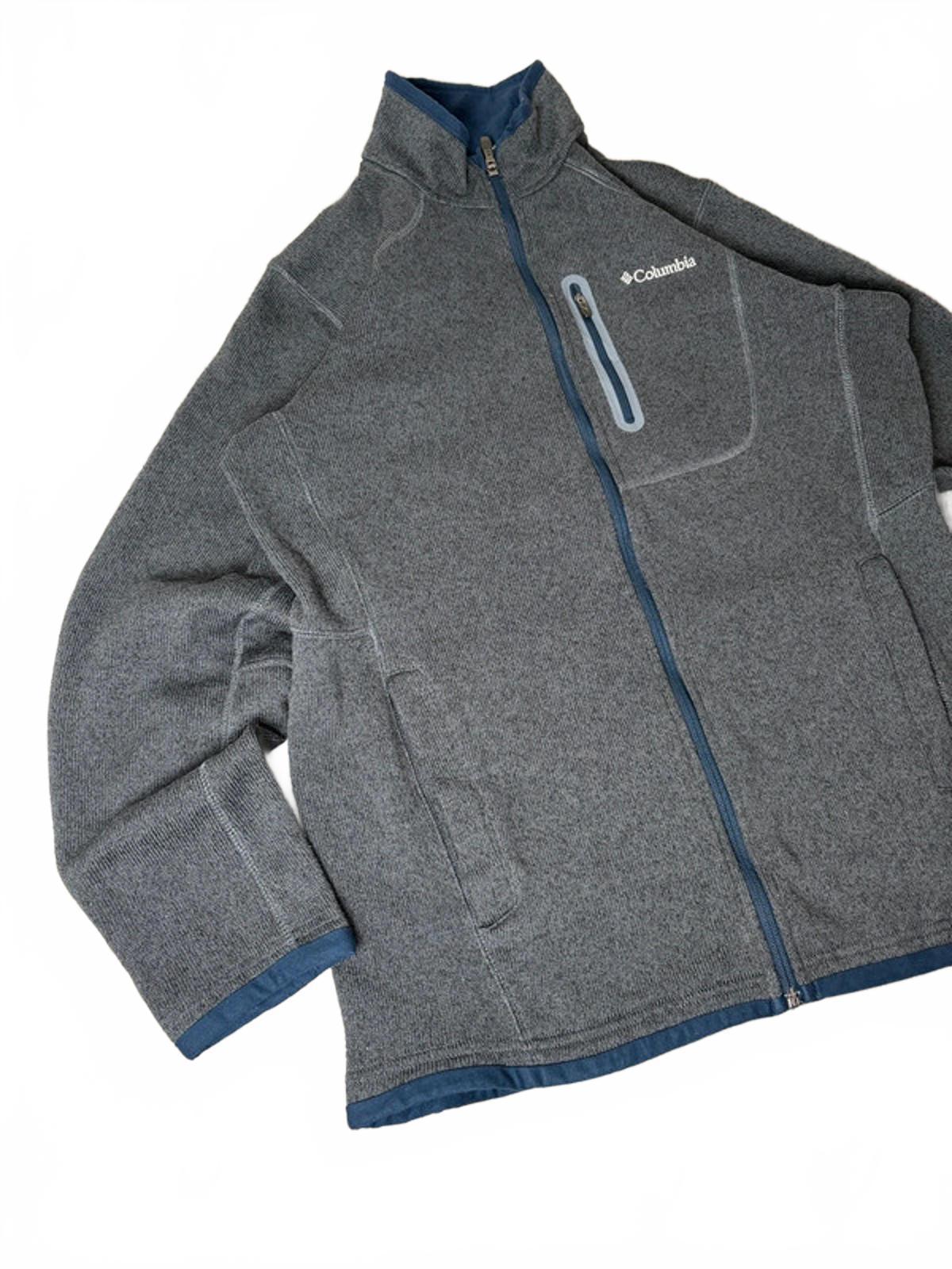 Columbia Omni-Shield Full Zip Fleece Jacket Men’s (L) Grey Thick Outdoor Hiking